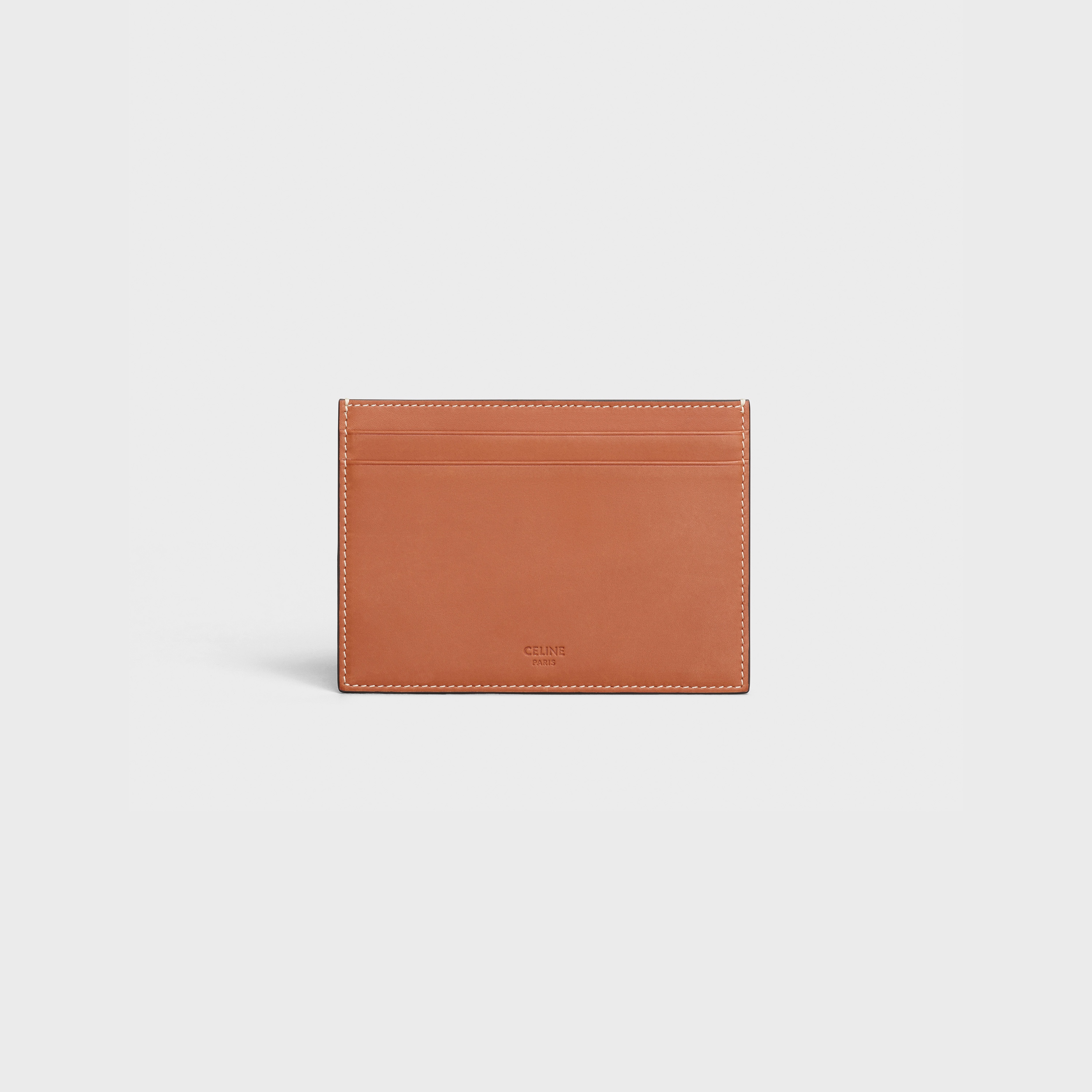 CARD HOLDER  IN  NATURAL CALFSKIN - 1