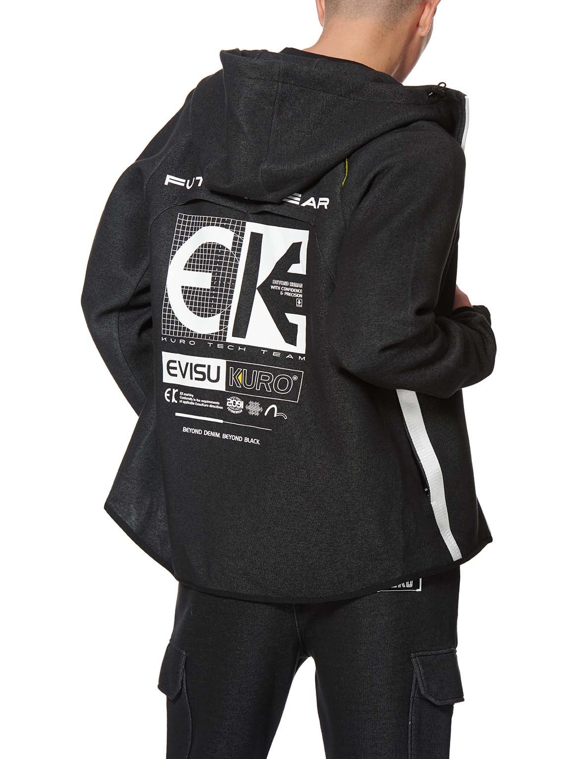 Webbing Strap Zip-up Hoodie - 10