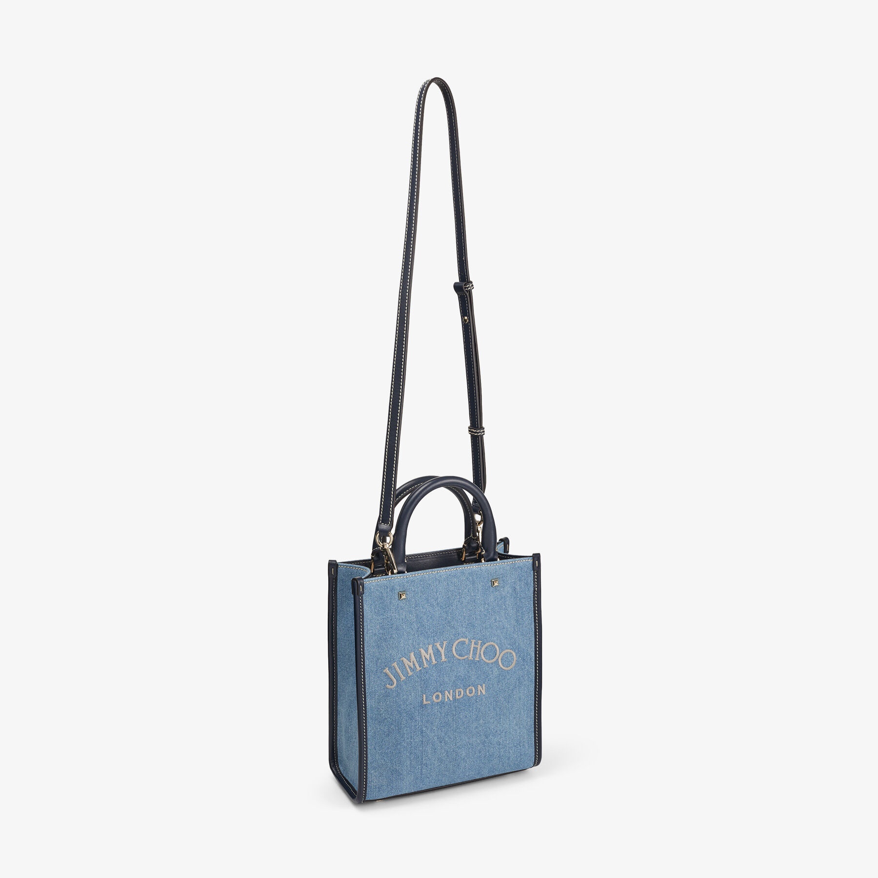 Varenne Tote N/s
Washed Denim Logo Tote Bag with Embroidered Logo - 3