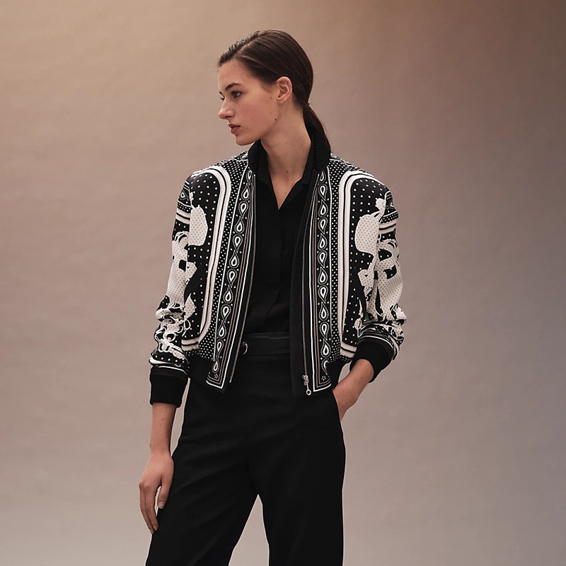 Hermès Bombers "Brides de Gala Bandana" jacket outlook