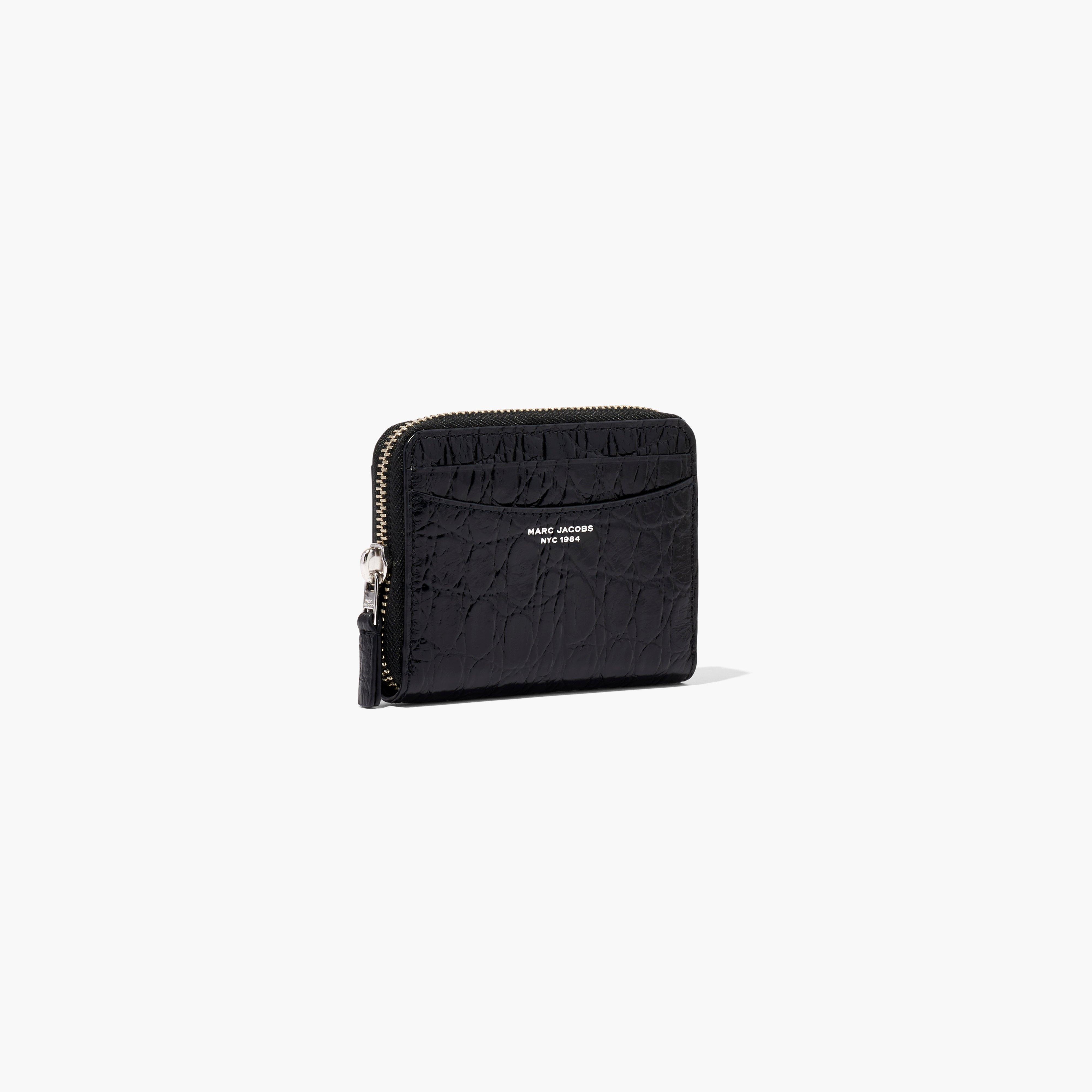 THE SLIM 84 CROC-EMBOSSED ZIP AROUND WALLET - 3