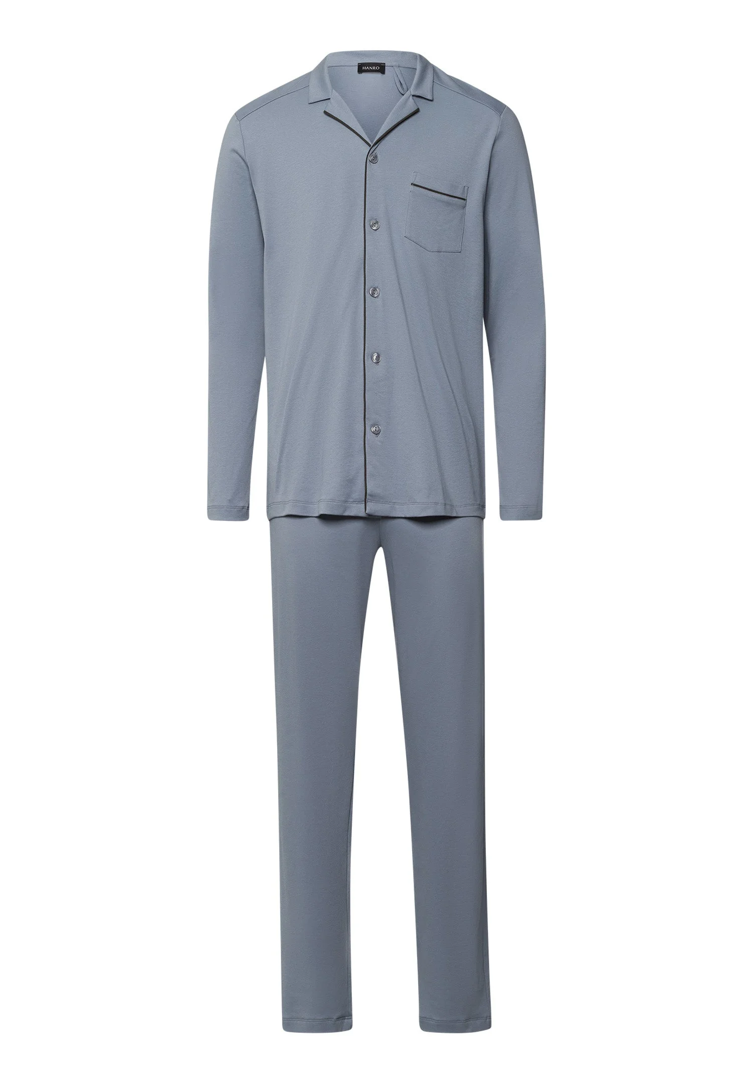Night And Day Button Front Cotton Pajama Set - 1