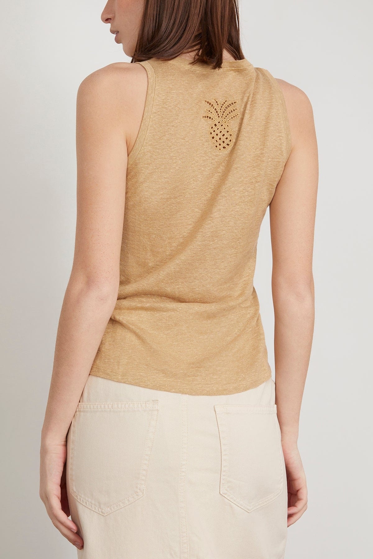 Natural Ease Sleeveless Top in Shimmering Gold - 4