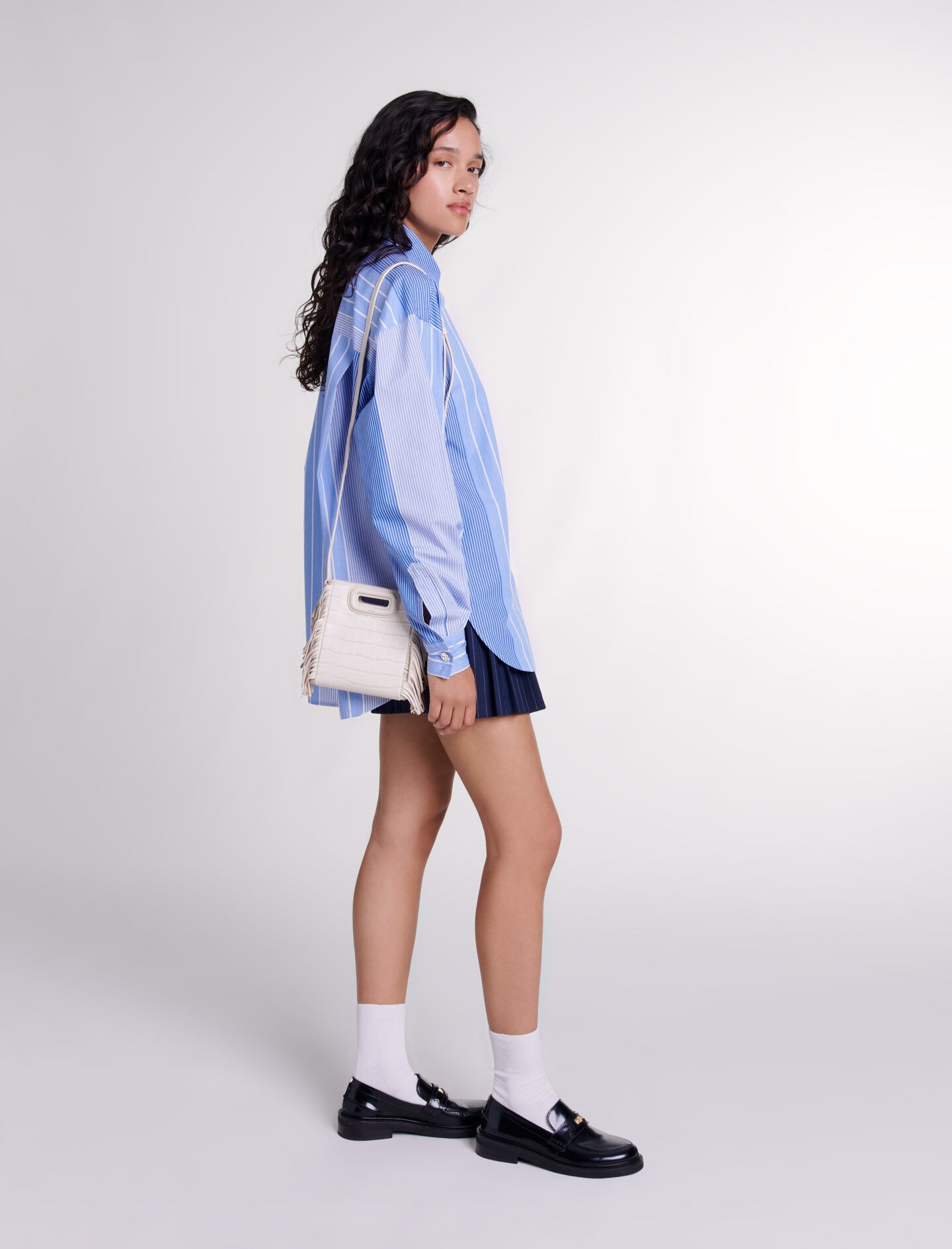 Striped patchwork shirt - 3