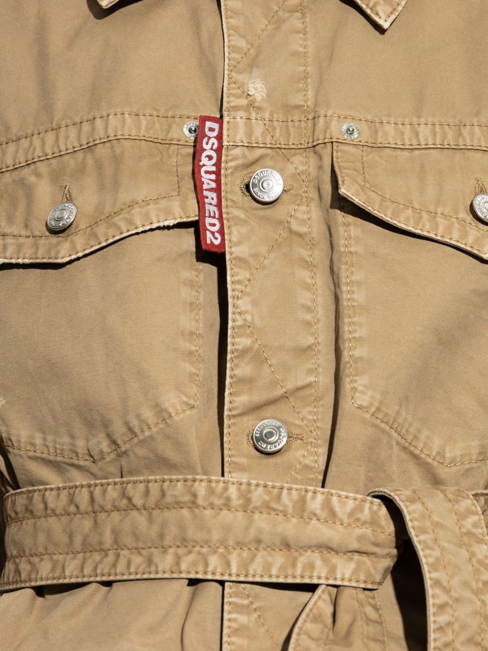 belted overshirt - 5