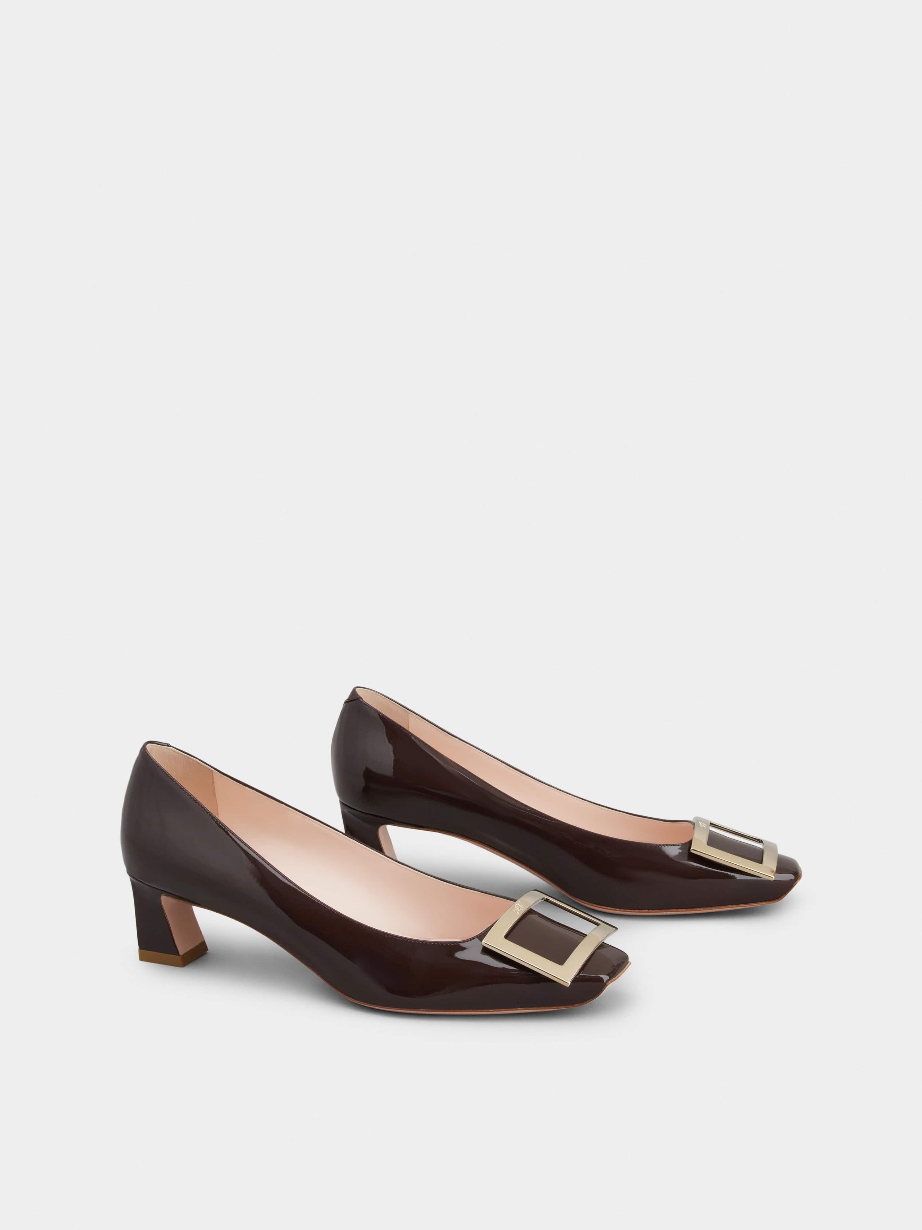 Trompette Metal Buckle Pumps in Patent Leather - 2