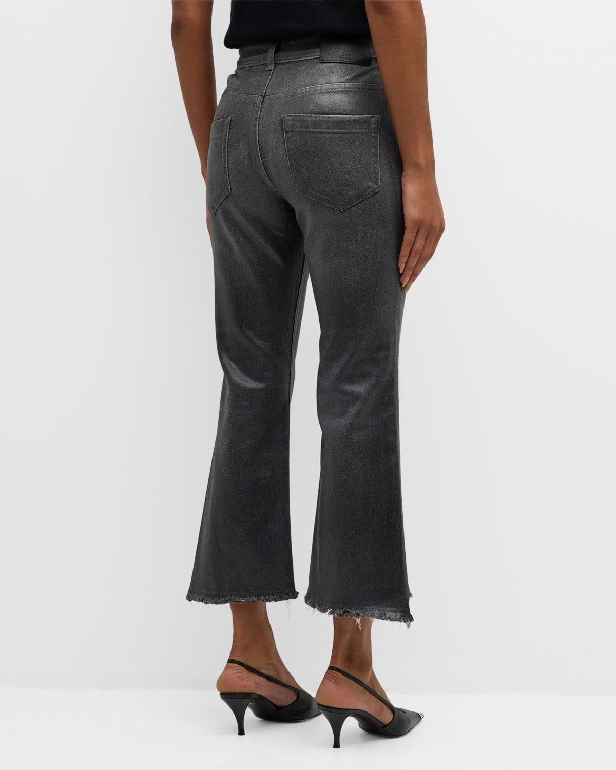 Denim Attraction Cropped Step Fray Jeans - 6