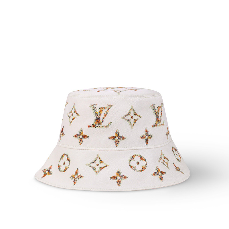 Monogram Flowers Bucket Hat 1