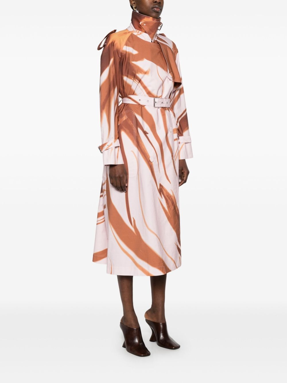 Risto printed cotton trench coat - 2