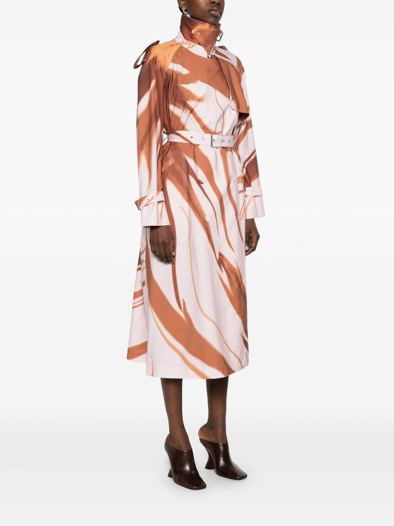 Dries Van Noten Risto printed cotton trench coat outlook