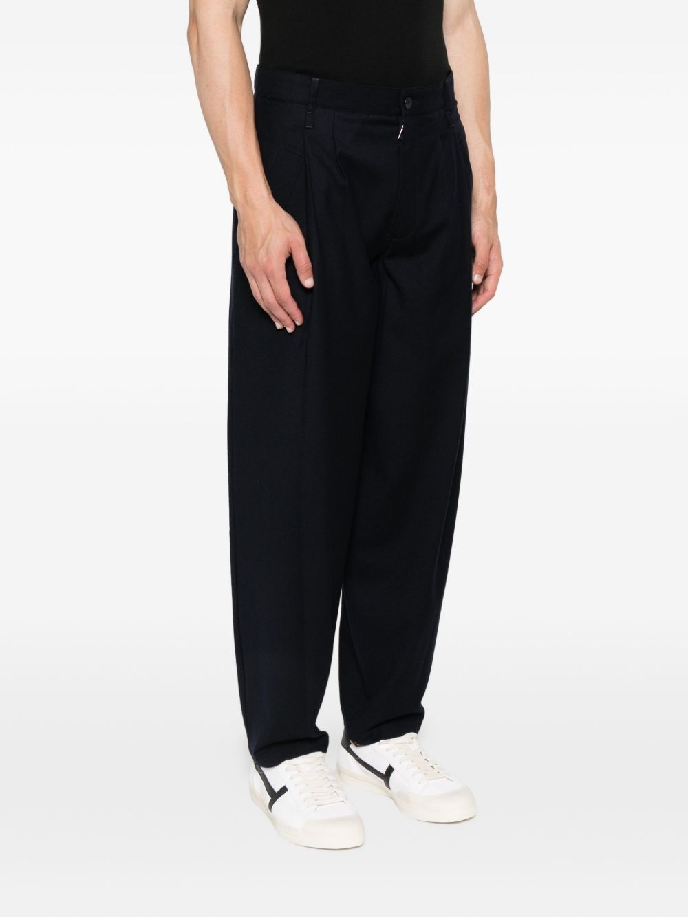 pleated virgin wool trousers - 3