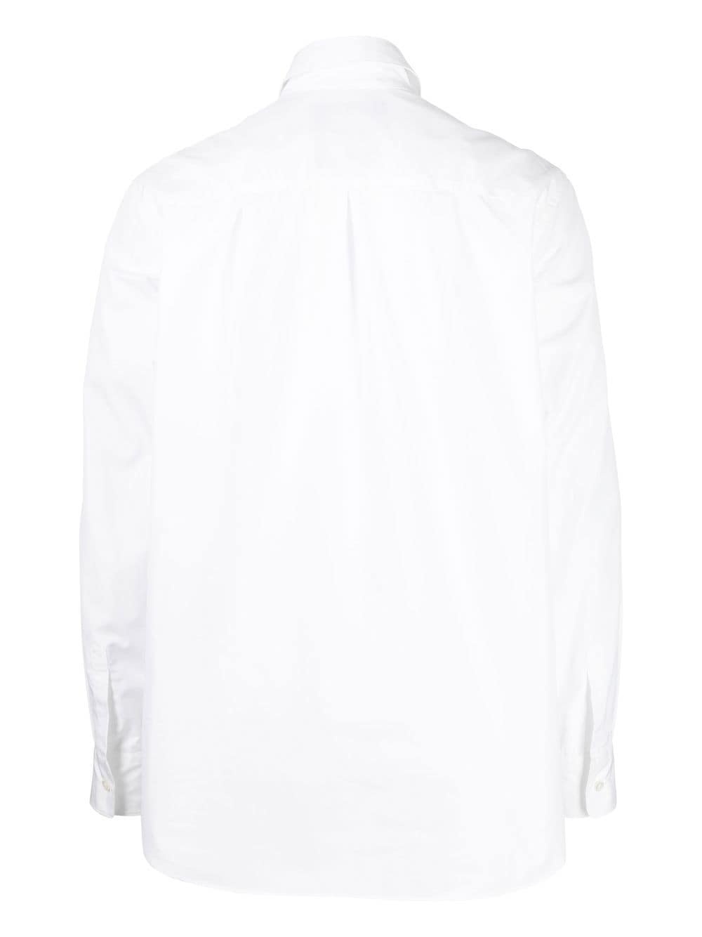 camouflage-print panel shirt - 2