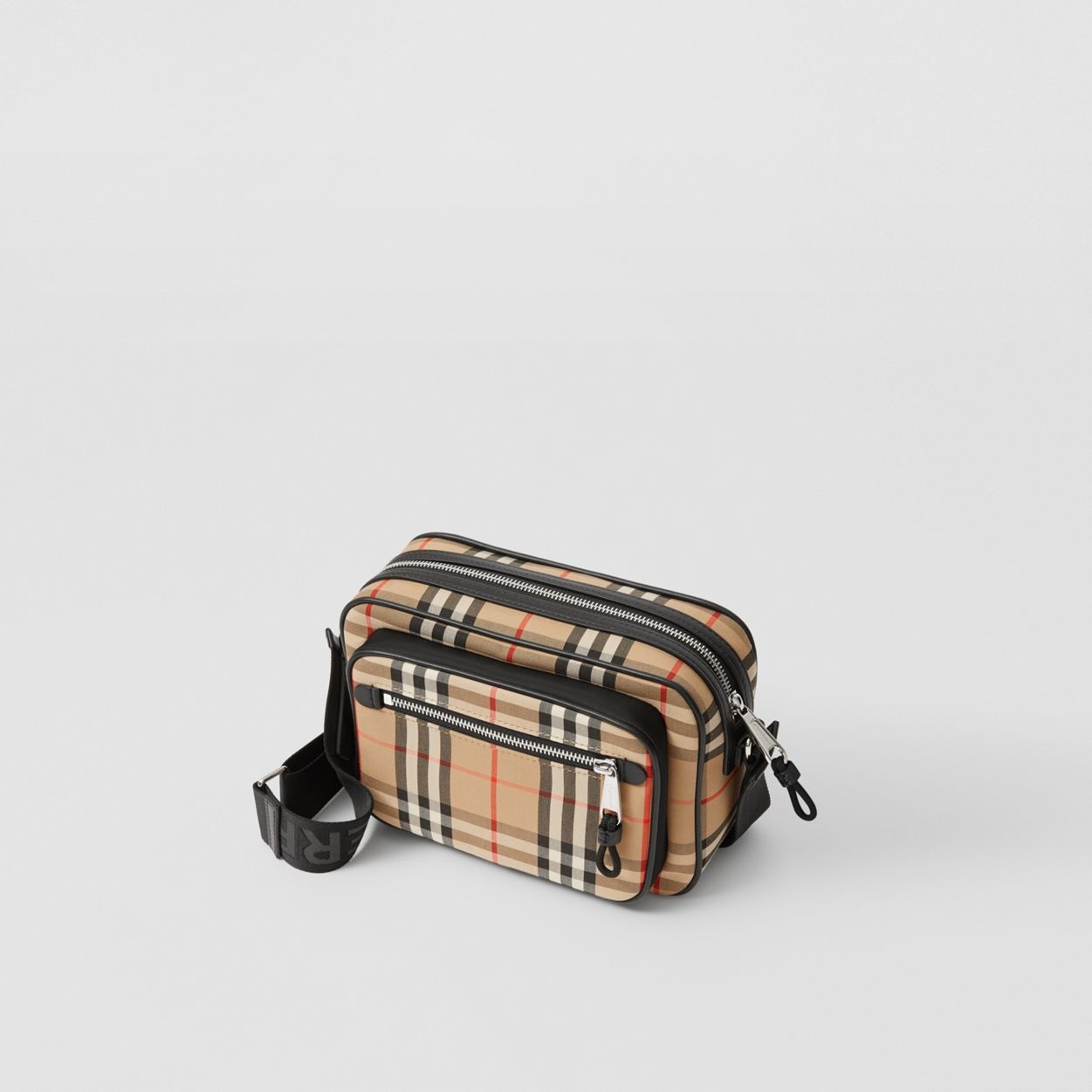 Vintage Check and Leather Crossbody Bag - 4