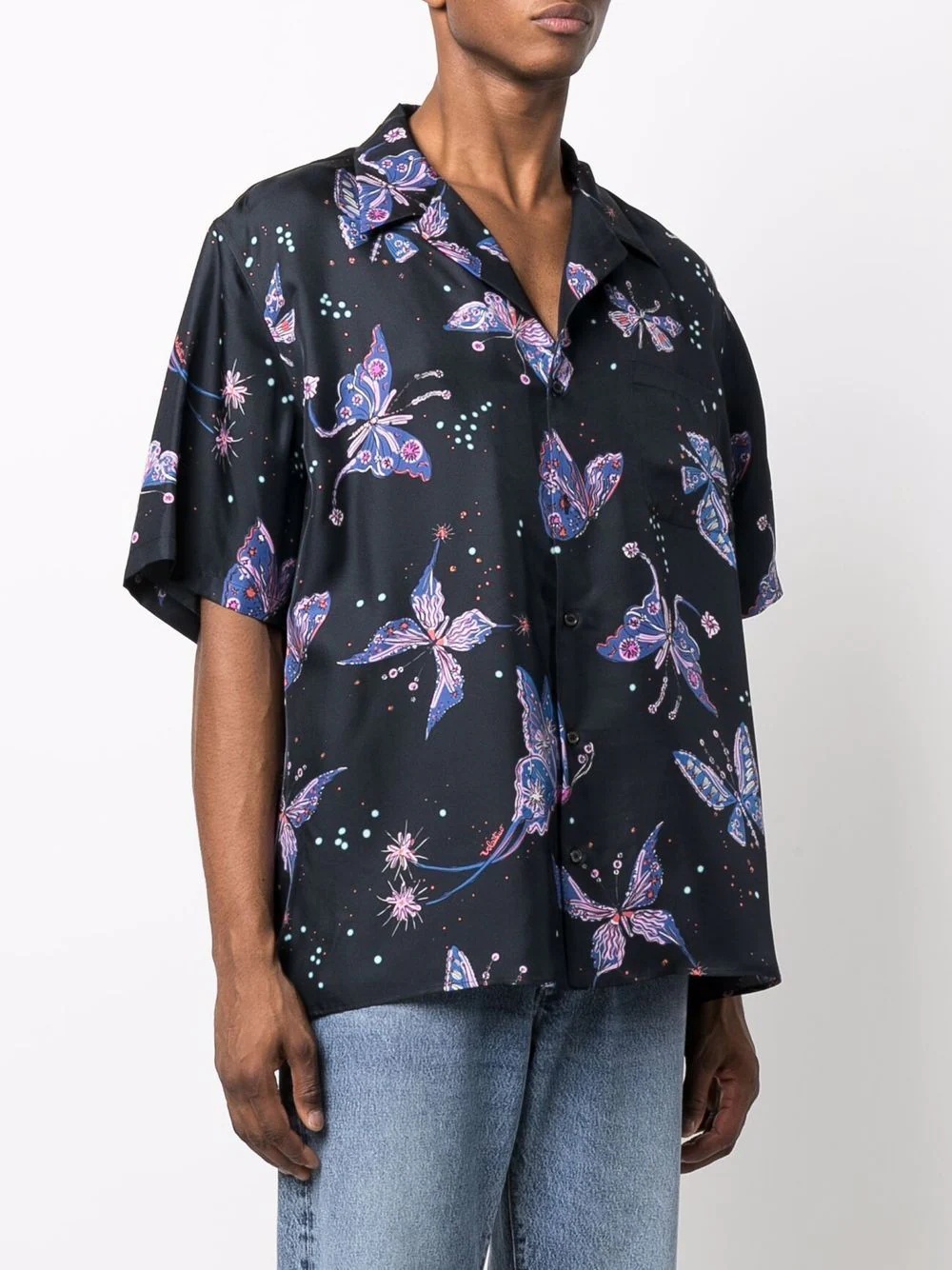 butterfly pattern shirt - 3