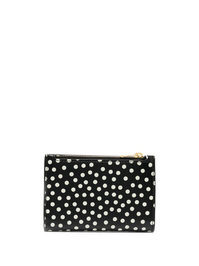 SAINT LAURENT polka dot logo wallet outlook