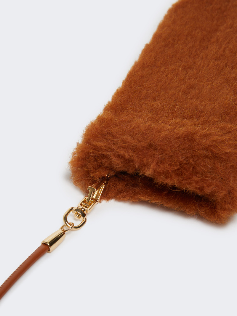 OMBRATO Mittens in alpaca and wool Teddy fabric 3