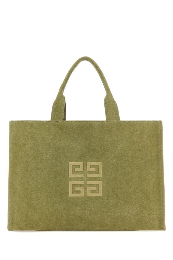 Khaki canvas Givenchy shopping bag - 3