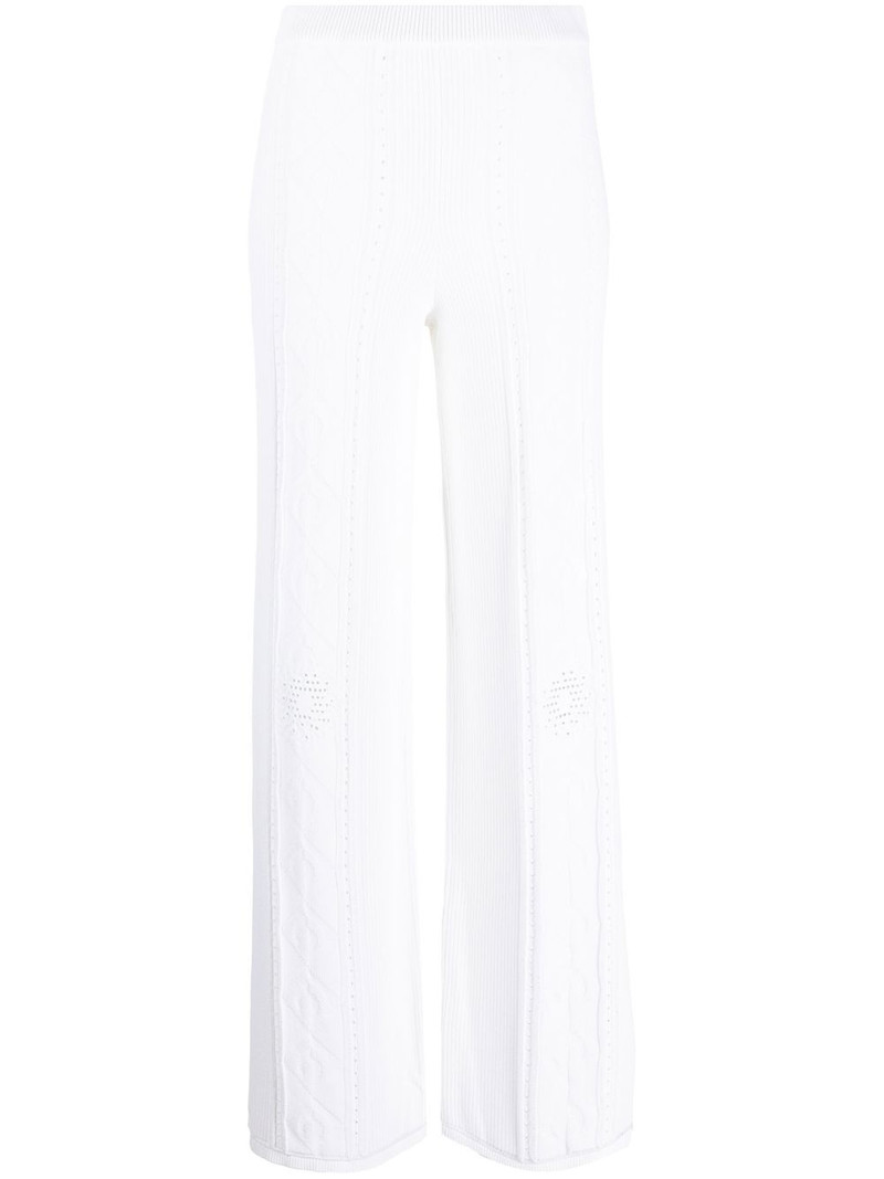Moon motif knitted trousers - 1