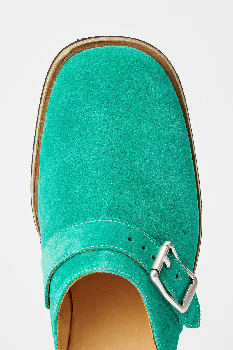 Our Legacy Camion Mule Emerald Green outlook