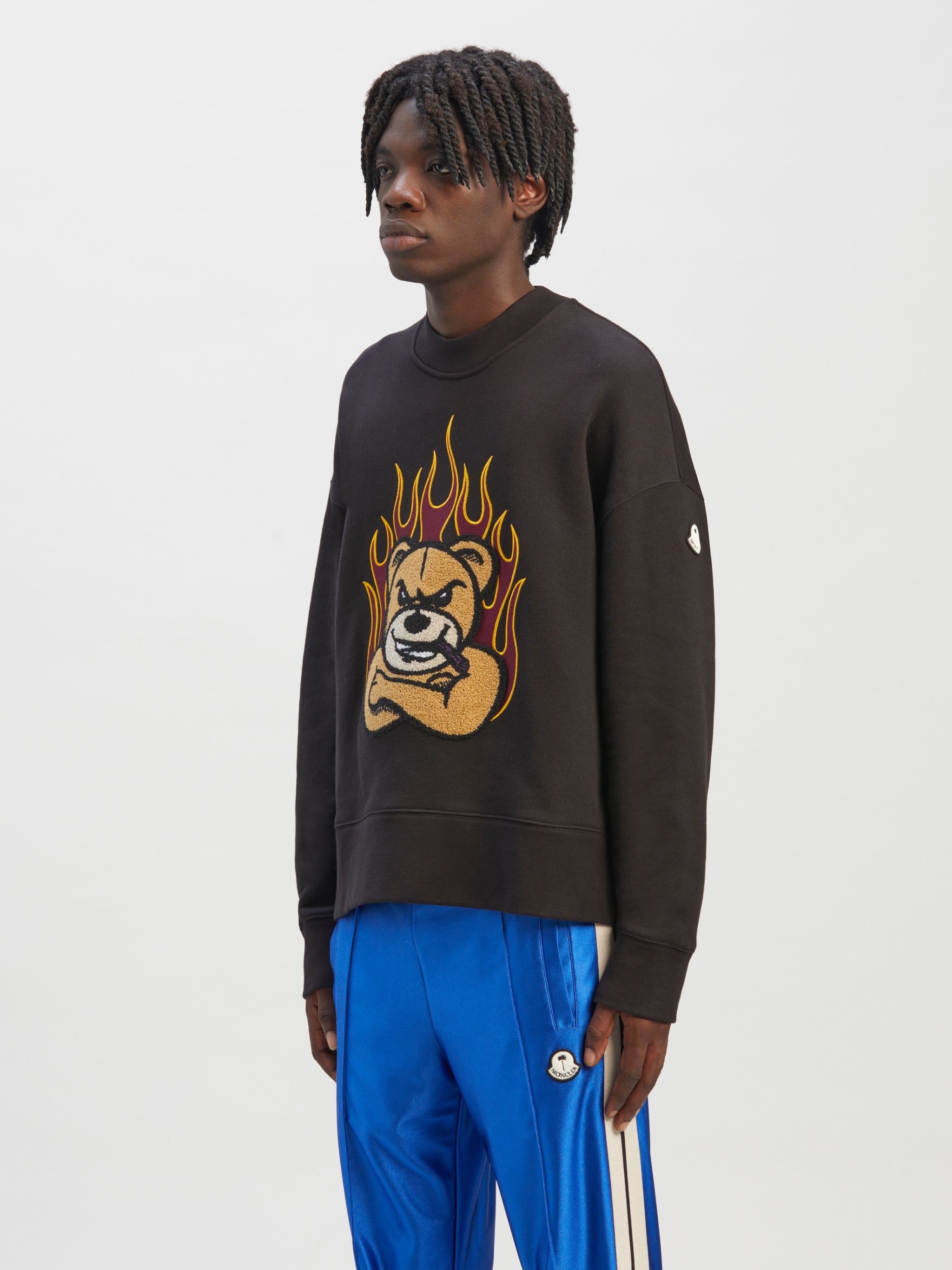 8 MONCLER PALM ANGELS SWEATSHIRT WITH BEAR - 5
