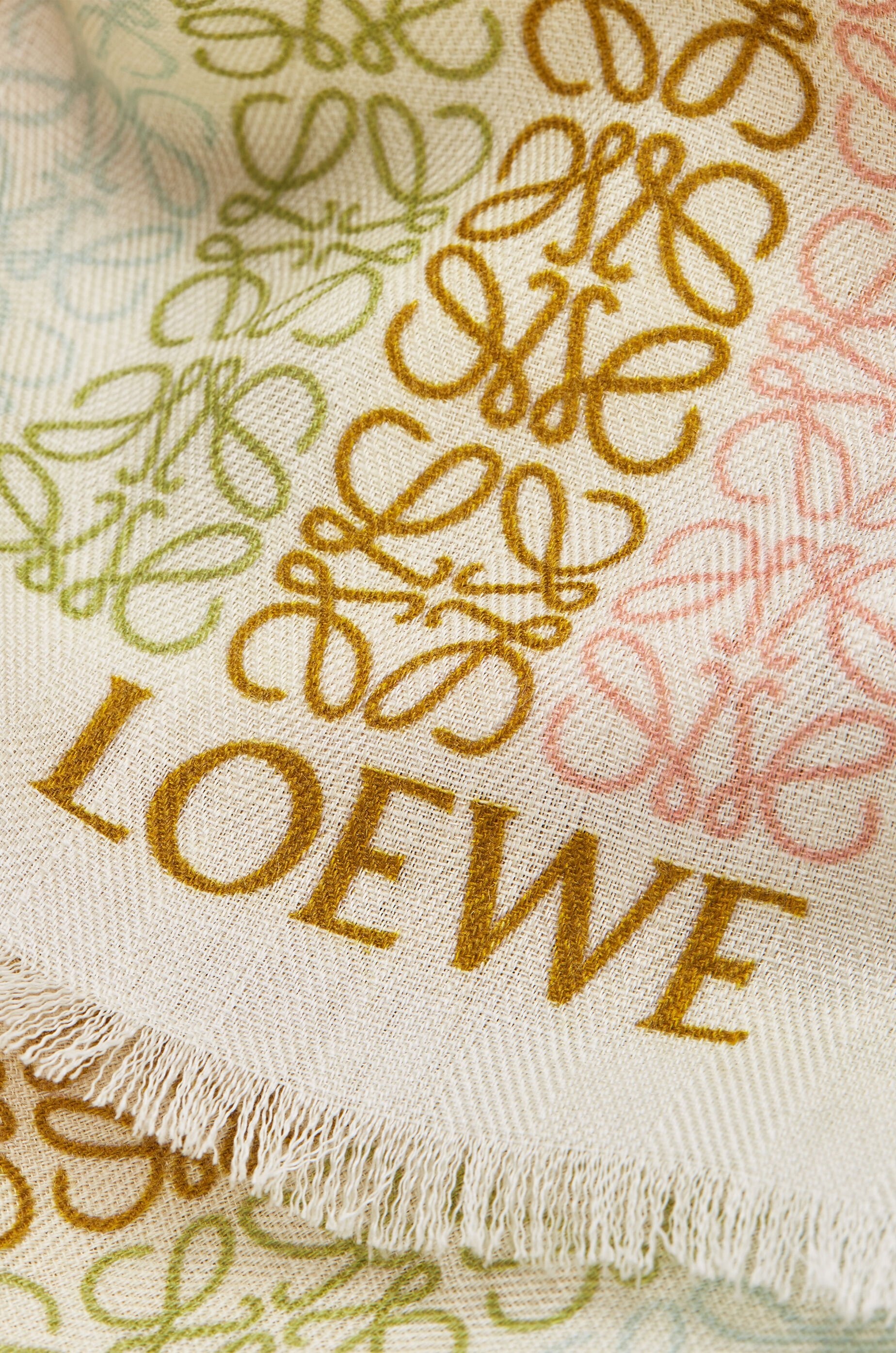 LOEWE Anagram scarf in wool and cashmere - 3