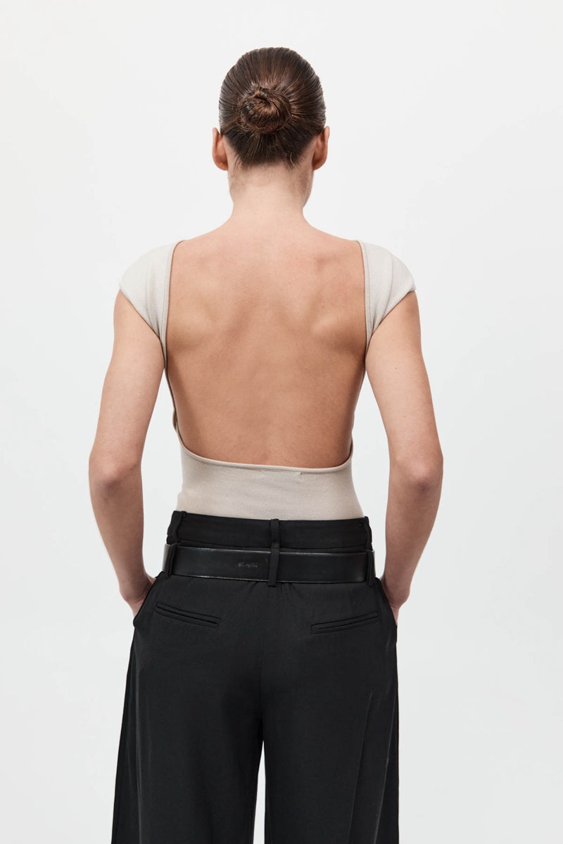Sculpted Ballet Knit Top - Creme - 6