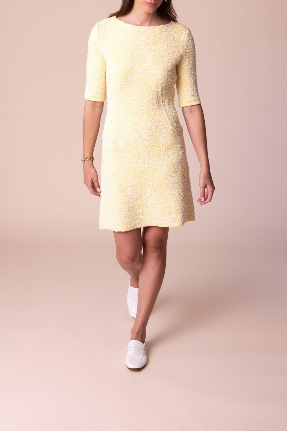 A Line Short Sleeve Mini Dress - 2