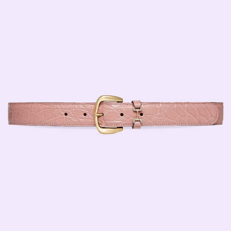 Caiman belt with crystal Horsebit 1