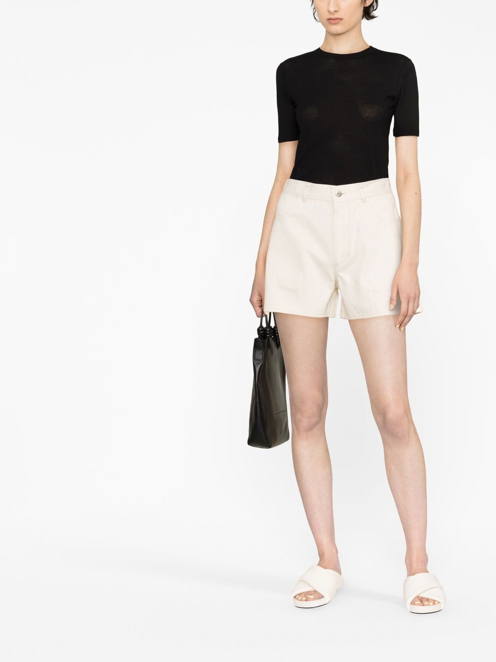 logo-print hem t-shirt - 2