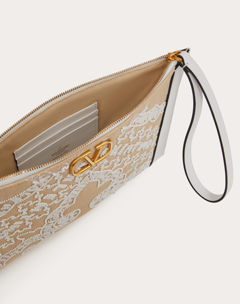 Valentino EMBROIDERED VLOGO SIGNATURE POUCH outlook