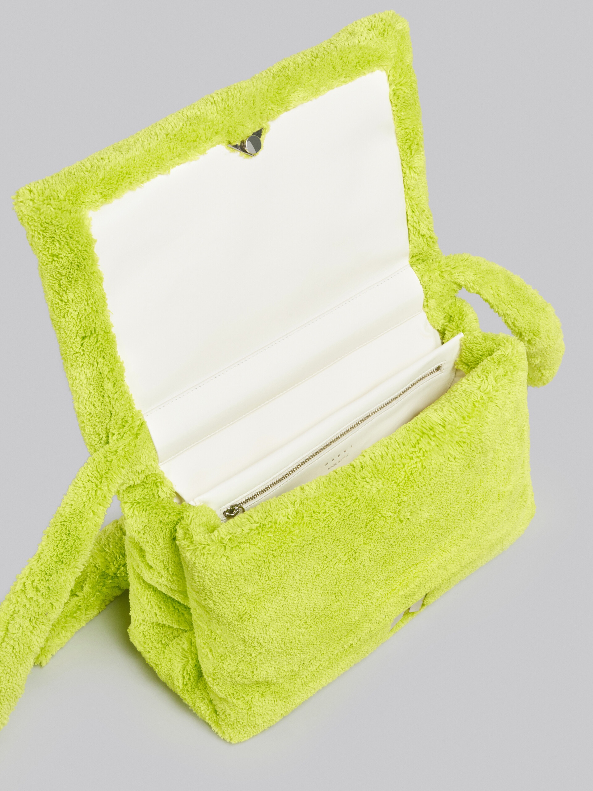LARGE GREEN TERRY PRISMA BAG - 4