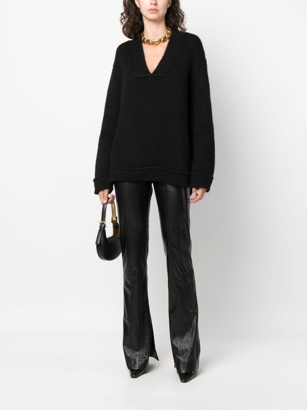 V-neck pullover jumper - 2
