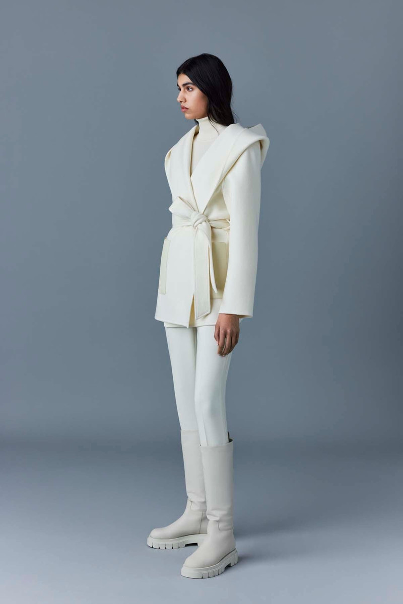 AZRA Double-face wool wrap coat 5