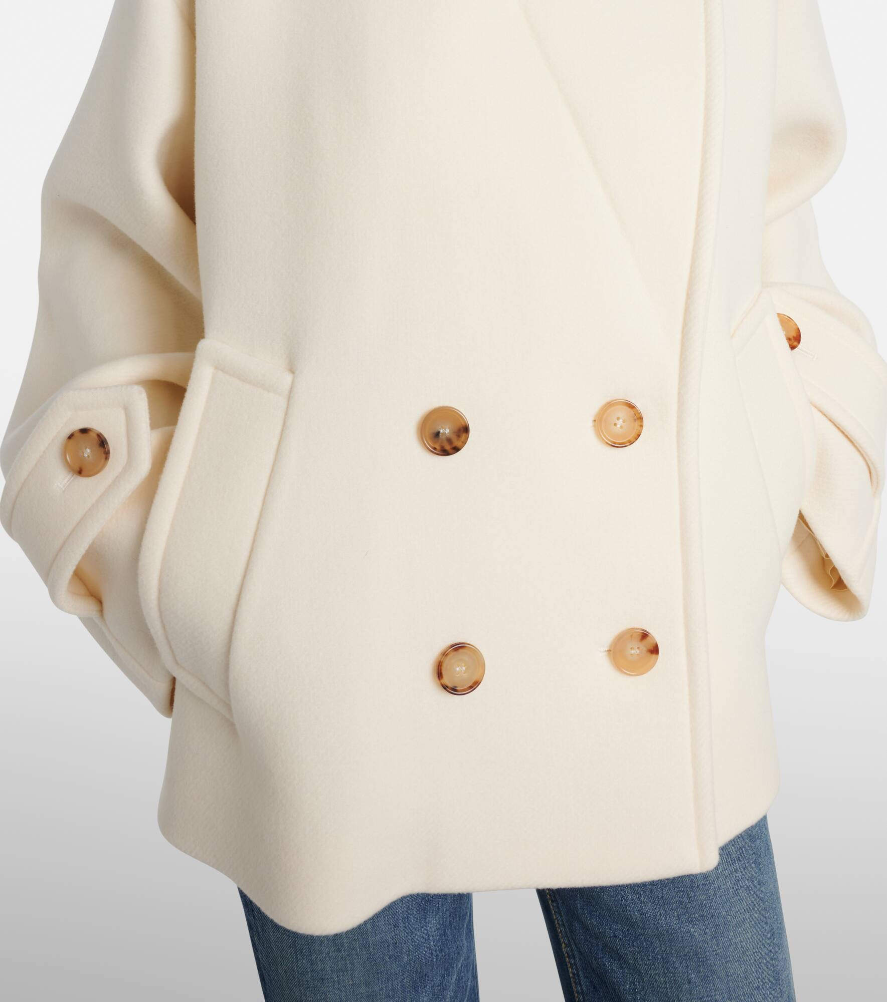 Oversized wool-blend coat - 5