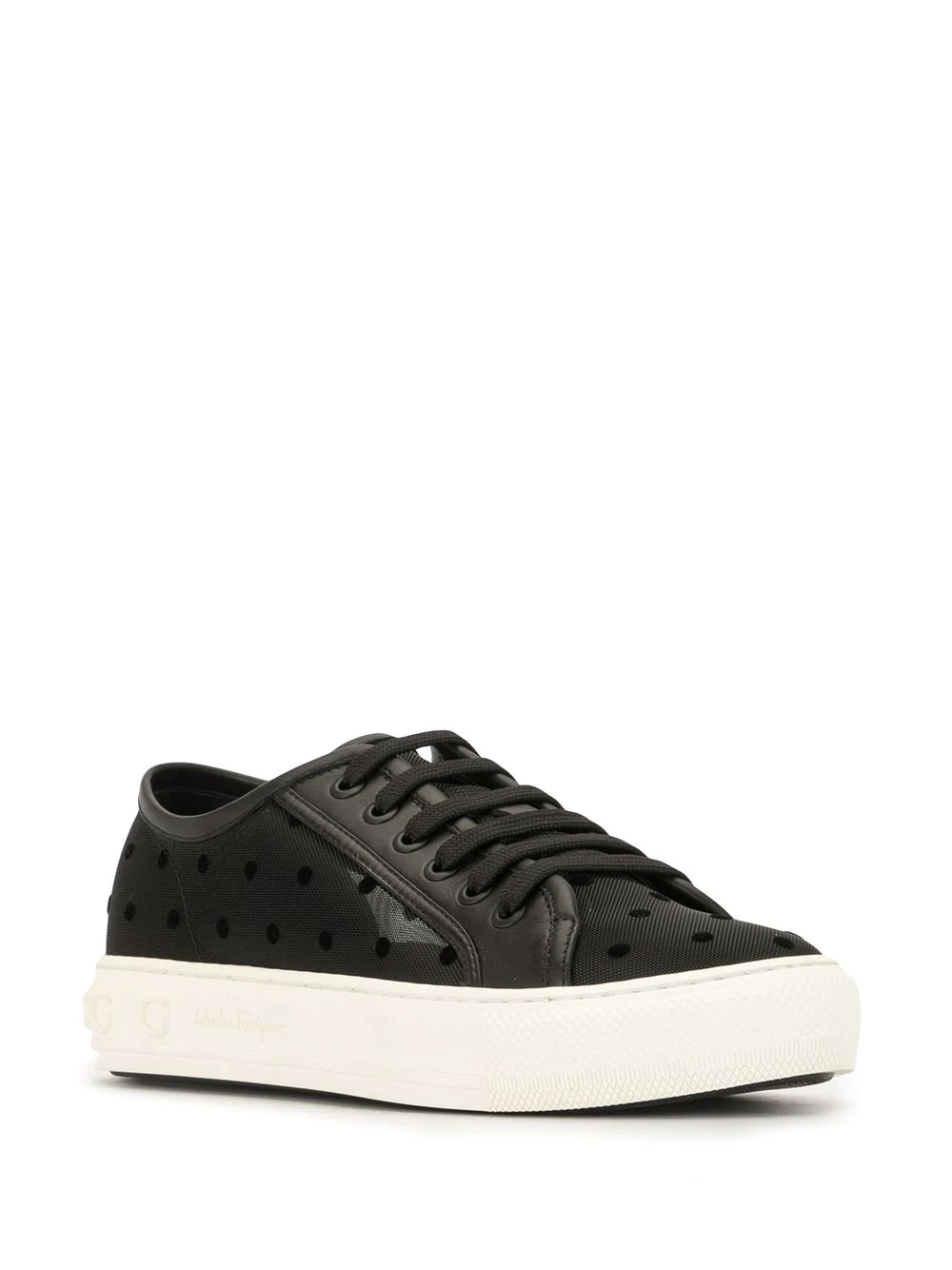 polka dot low-top sneakers - 2