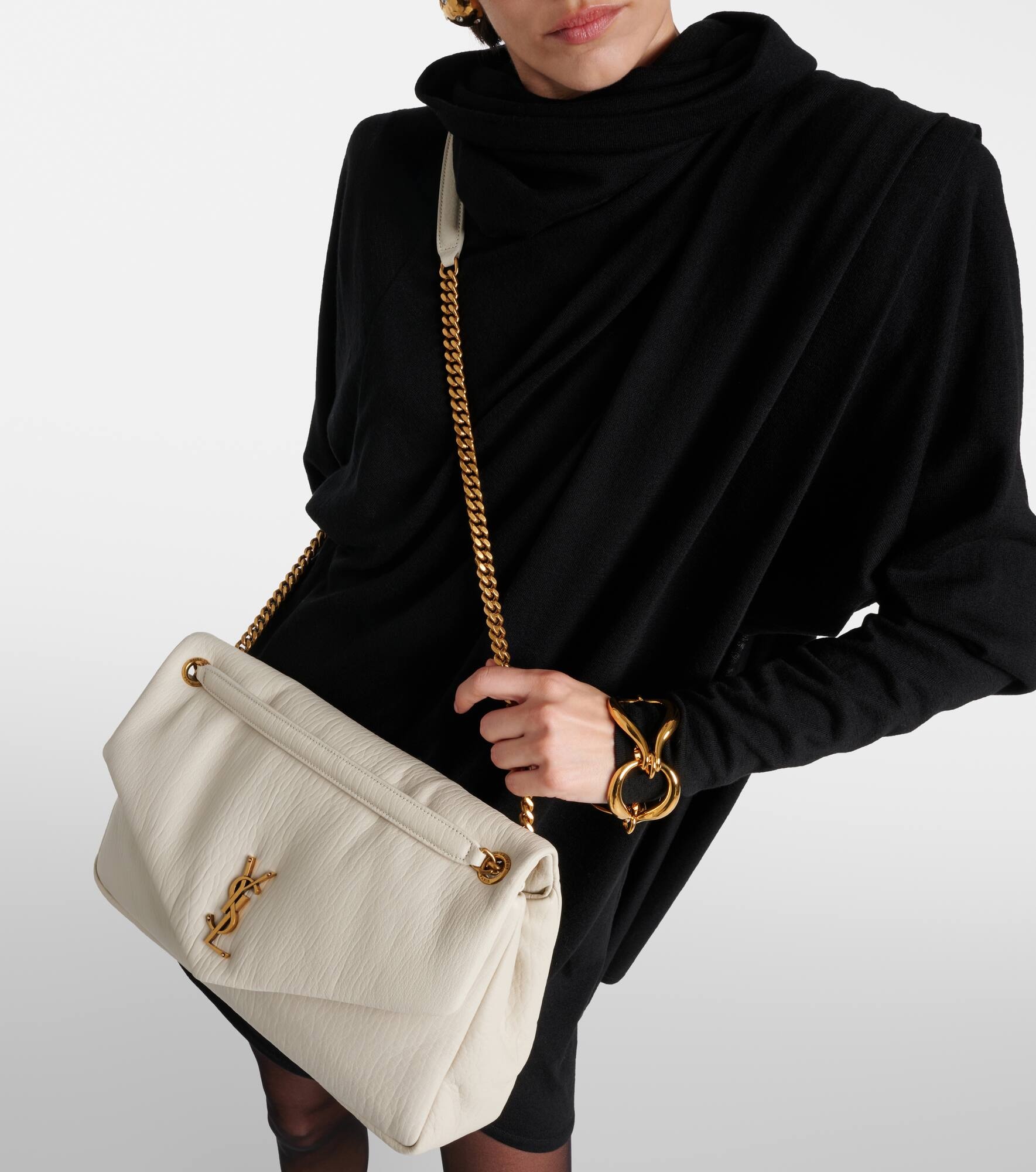 Calypso Large leather shoulder bag - 7