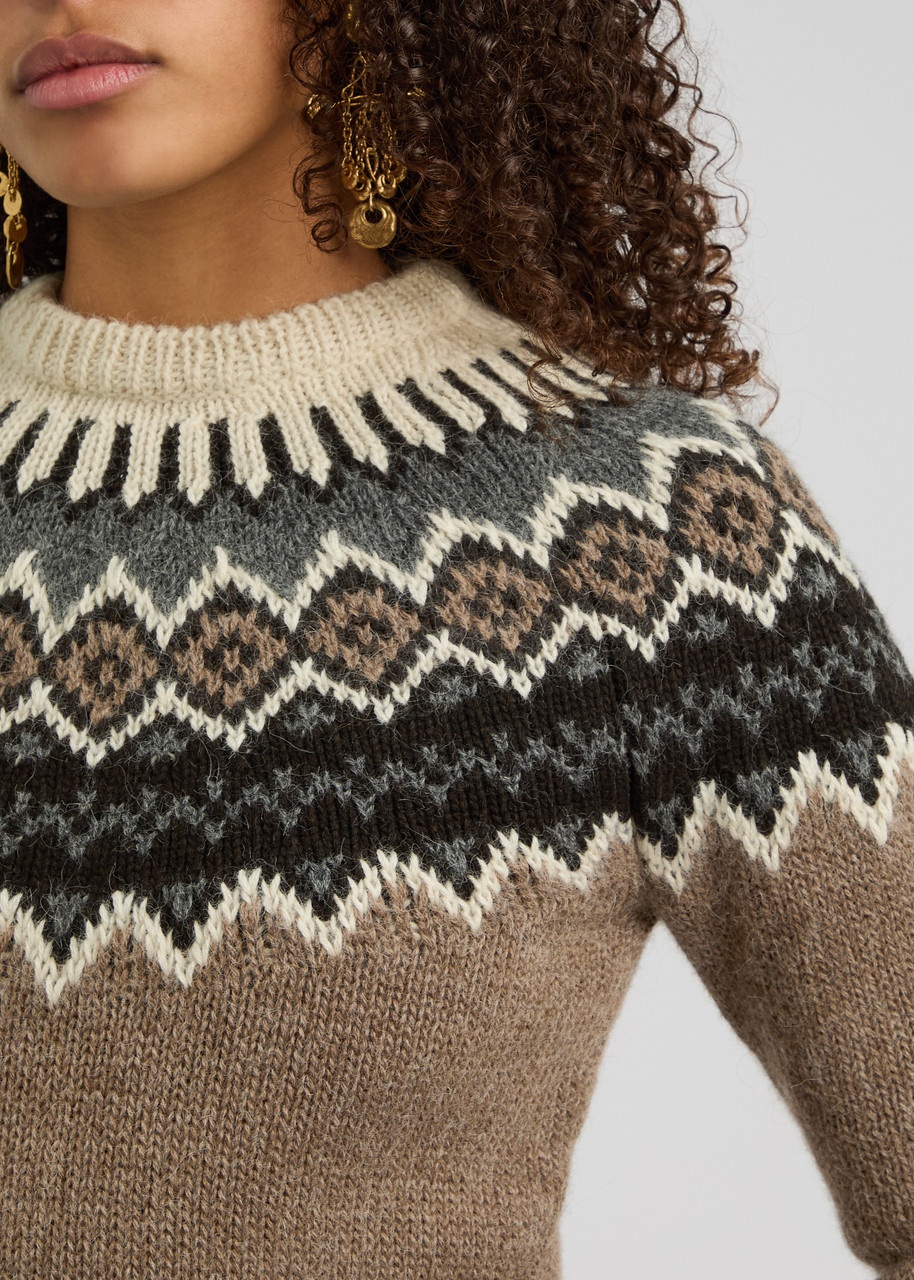 Chloe Fair Isle Intarsia Alpaca-blend Jumper - 5