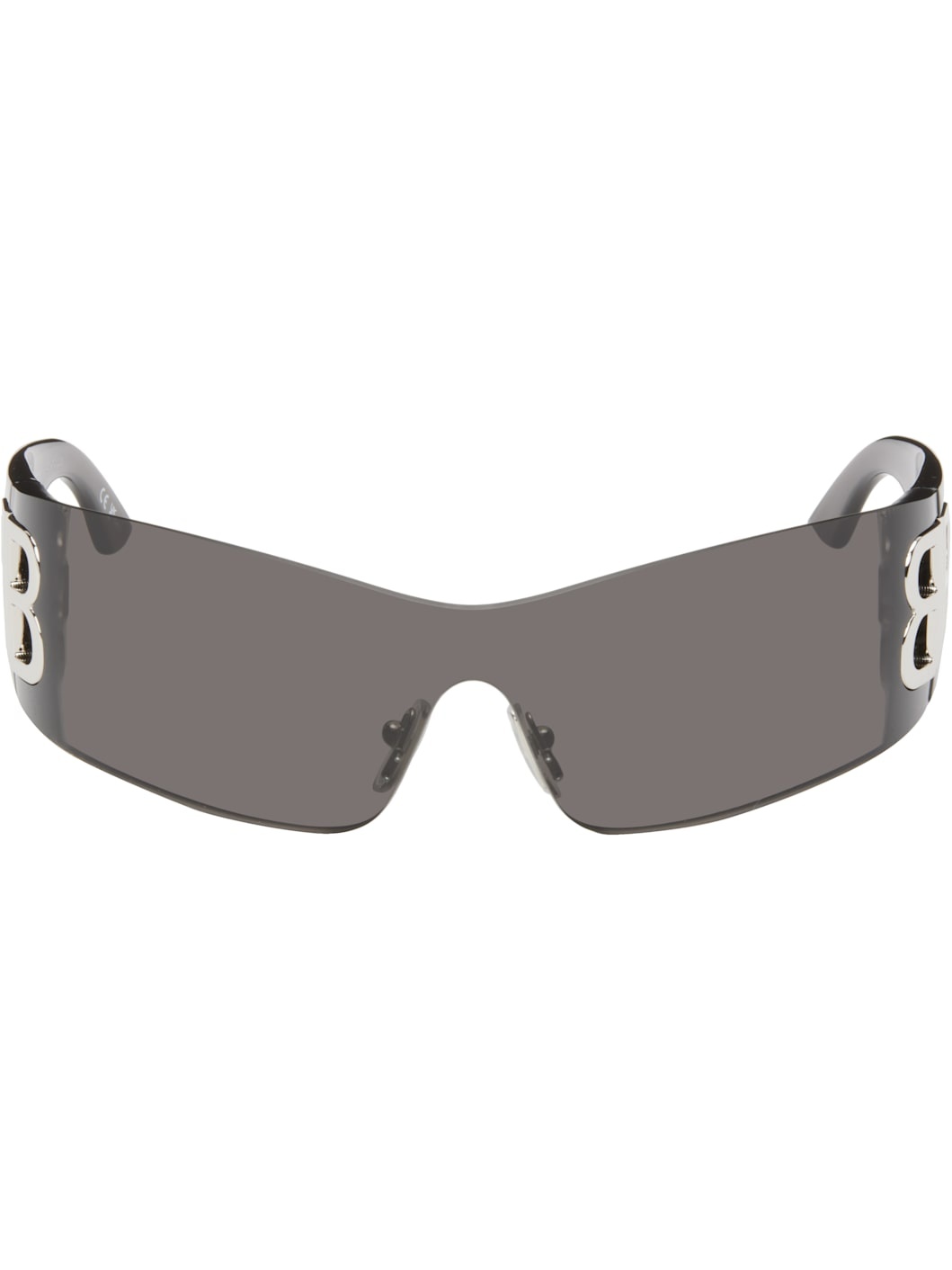 Balenciaga(バレンシアガ) グレー Bossy Mask サングラス BALENCIAGA Gray Bossy Mask Sunglasses | ssense | REVERSIBLE