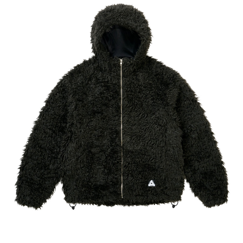 FURRY FLEECE JACKET BLACK 1