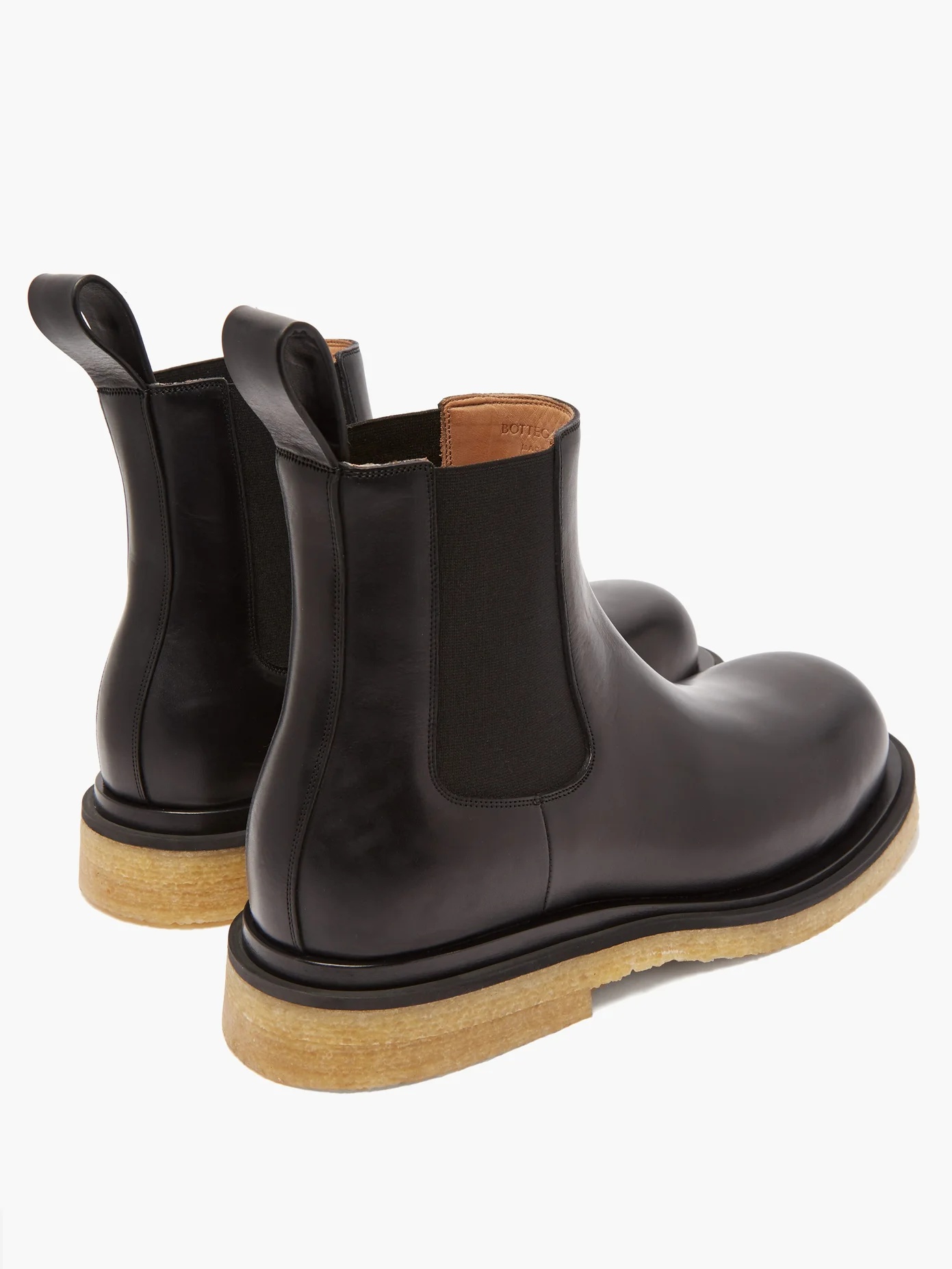 Crepe-sole leather Chelsea boots - 4