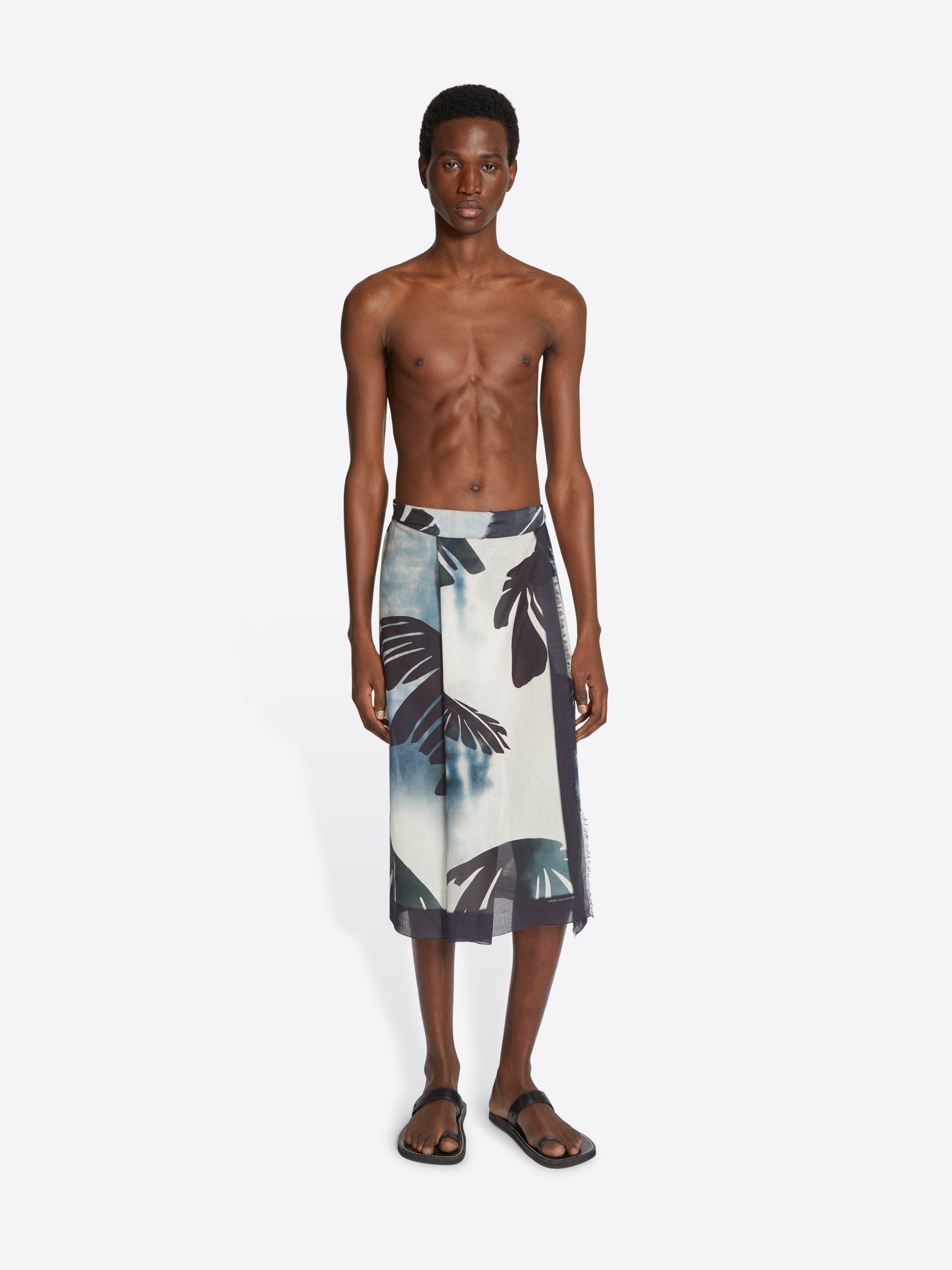 PRINTED COTTON SCARF - 2