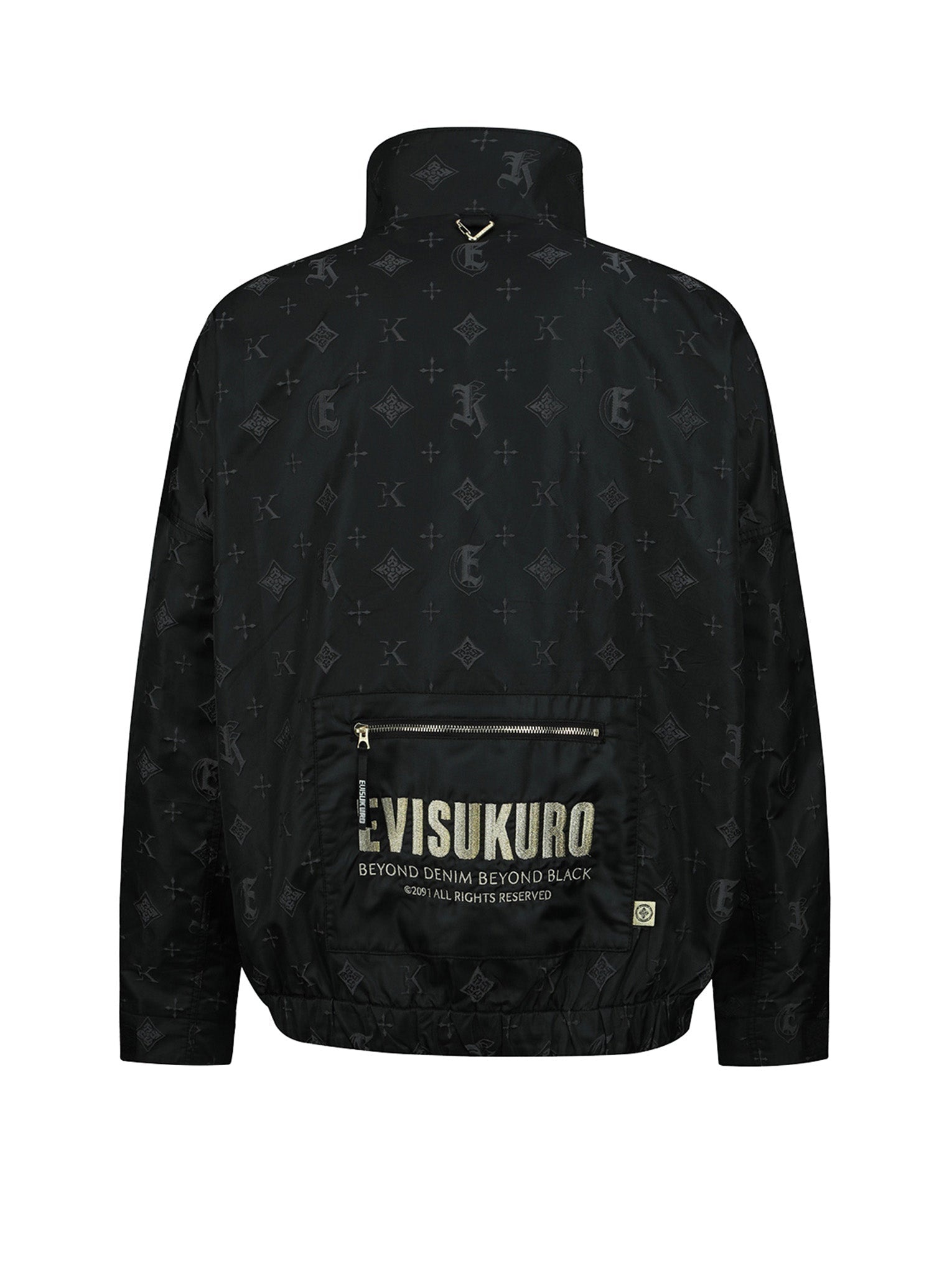 Monogram Kamon and Logo Jacquard Bomber Jacket - 11