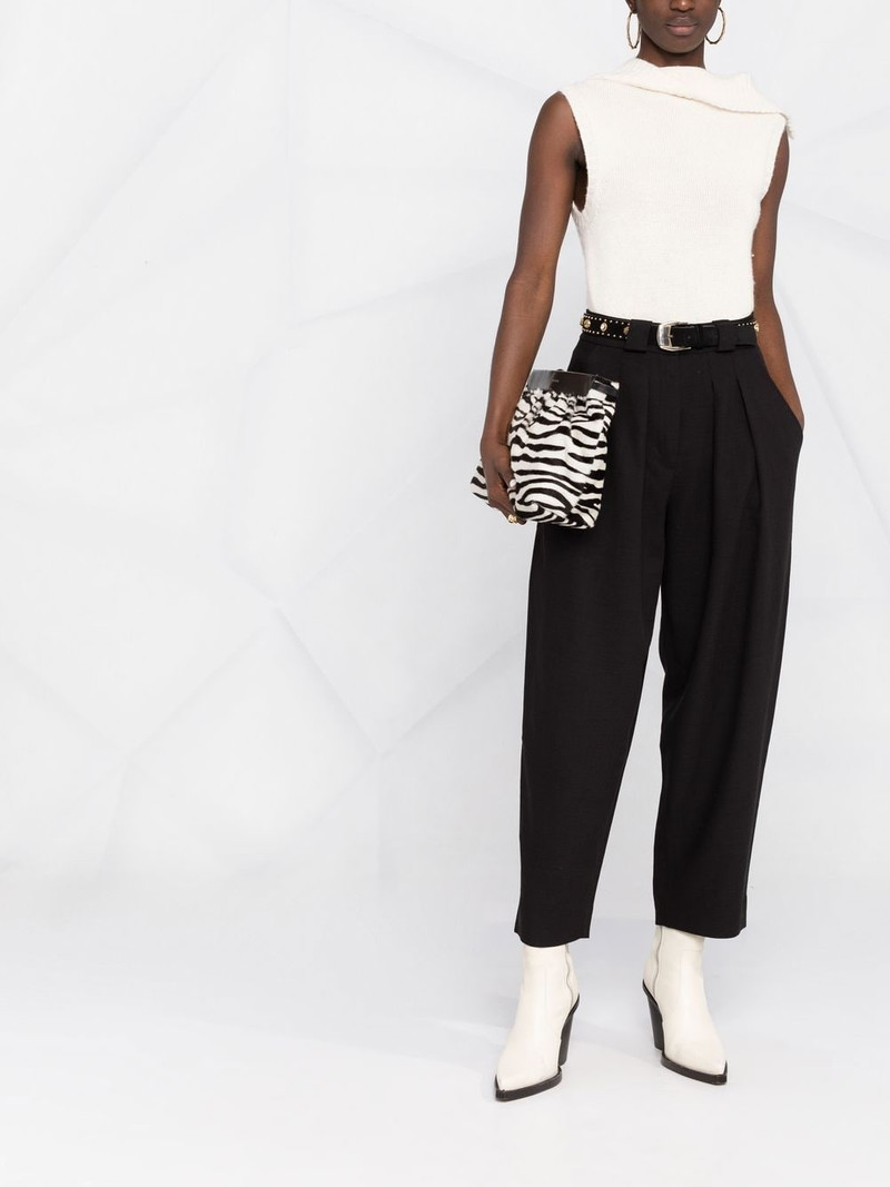 FRAME pleated high-waisted trousers outlook