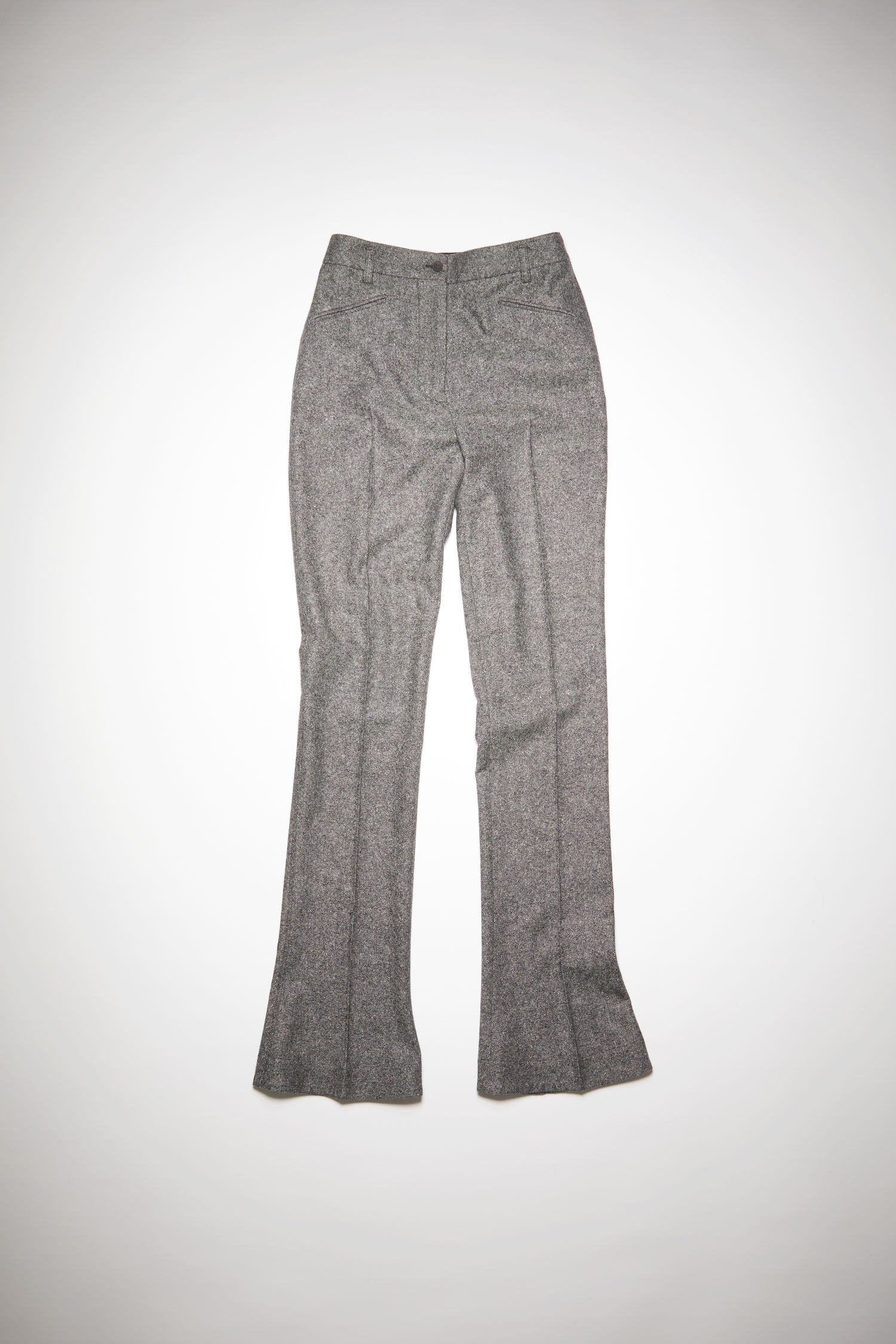 Tailored trousers - Grey Melange - 1