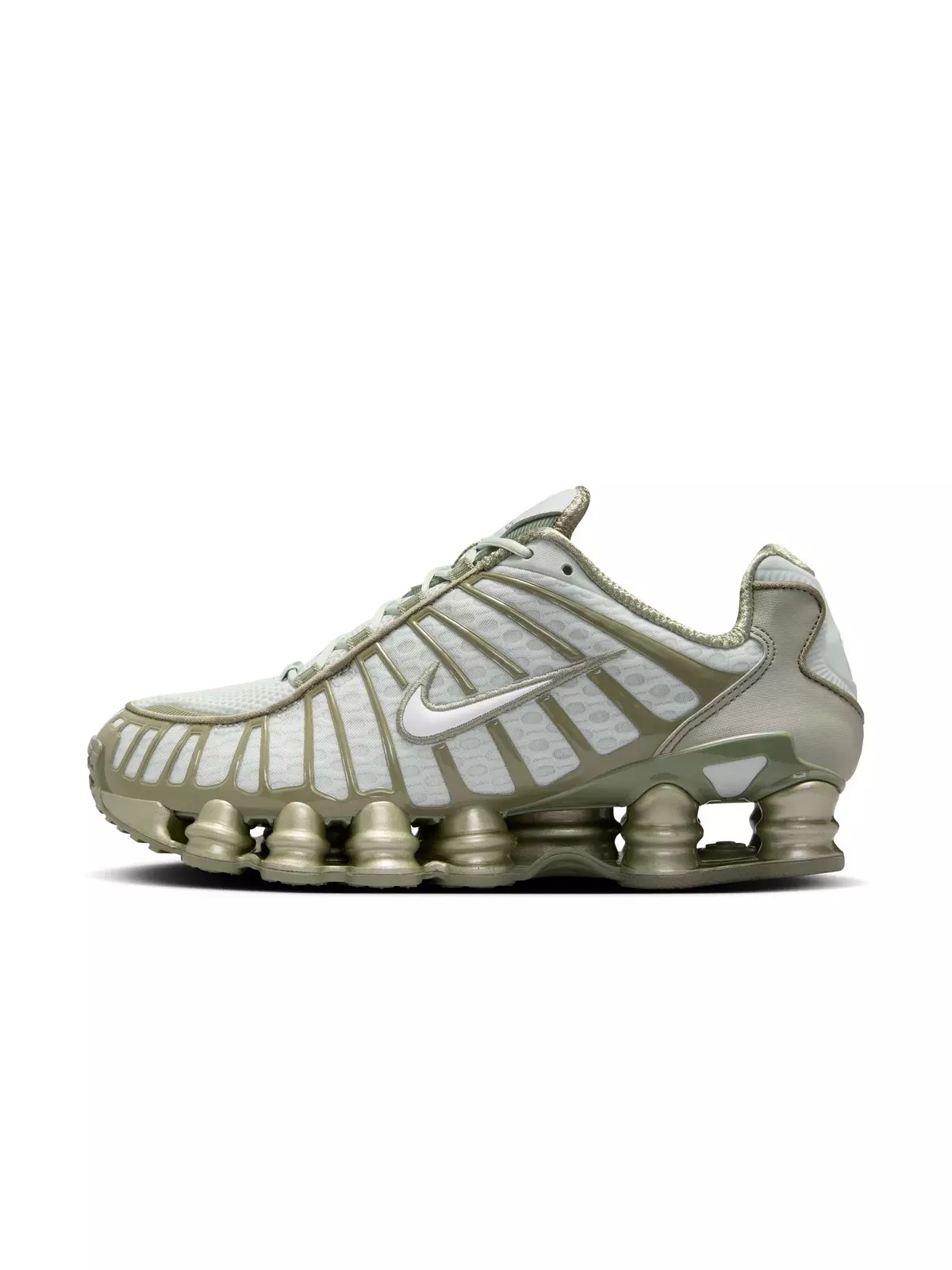 Shox TL "Light Silver/White/Light Army" Women's Shoe - 3