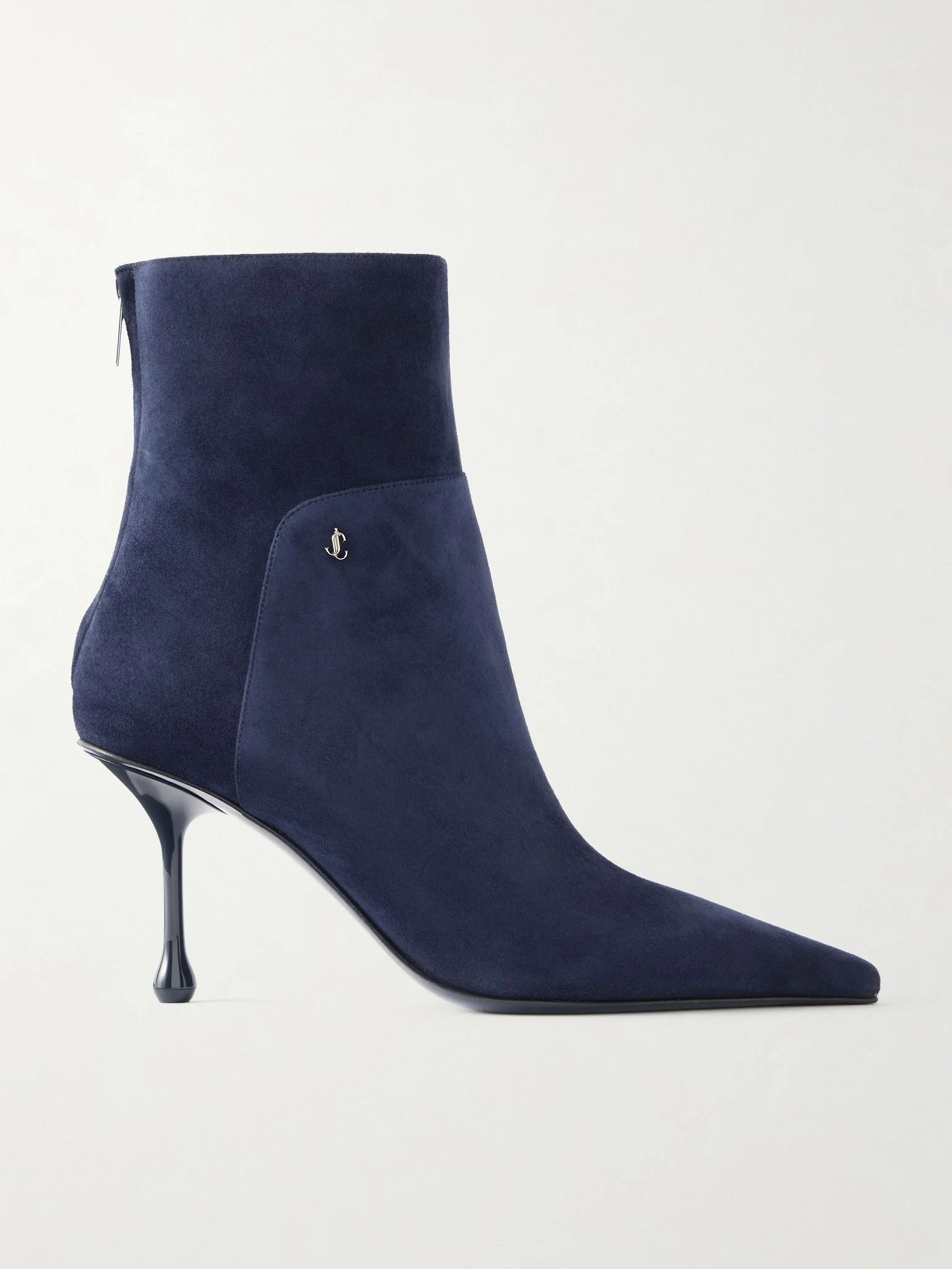 Cycas 80 logo-embellished suede ankle boots Navy - 1
