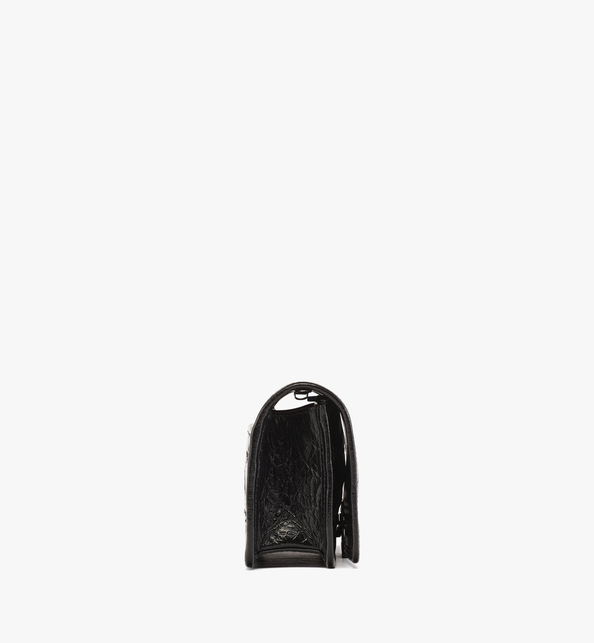 Travia Quilted Chain Wallet in Crushed Leather - 2