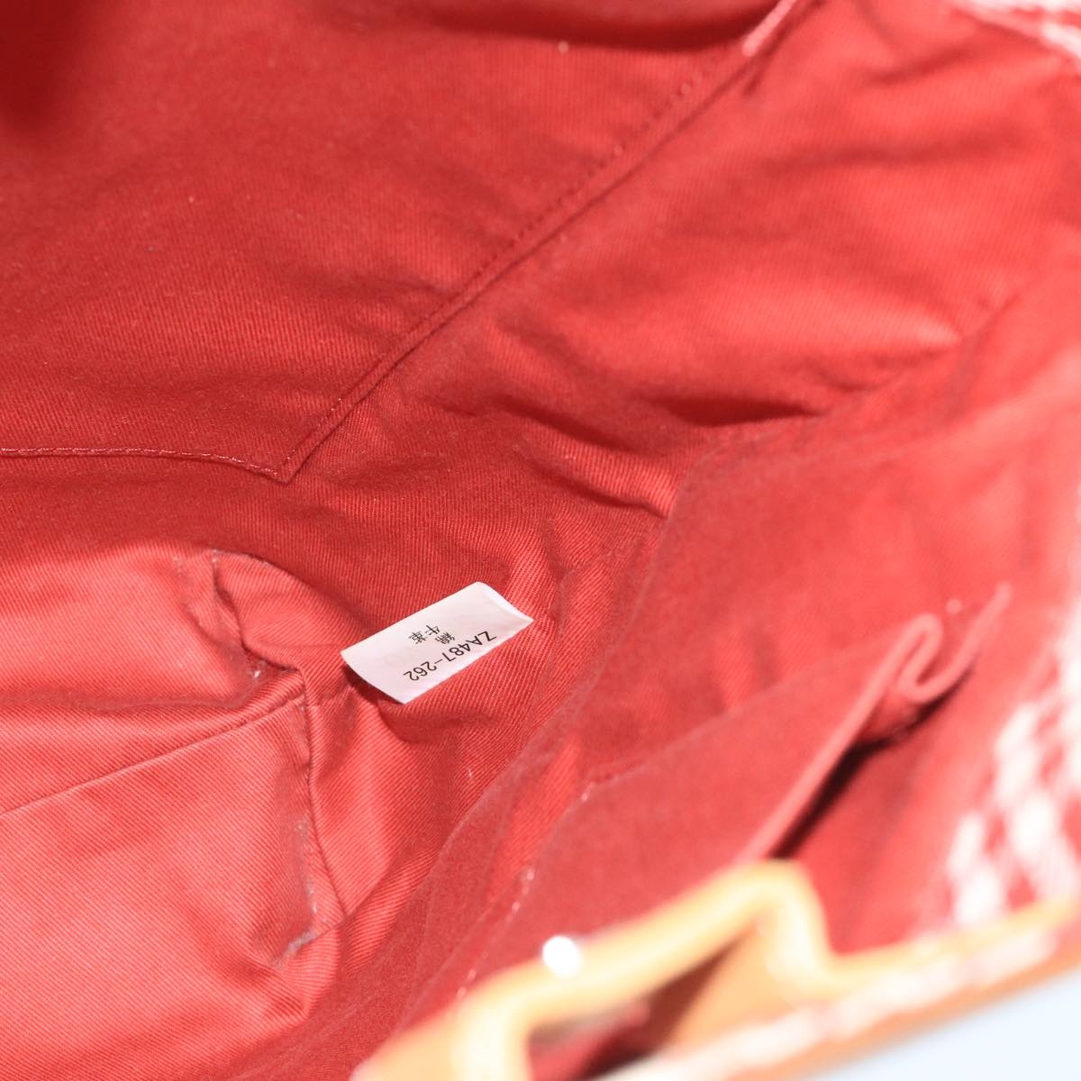 Burberry Blue Label Tote Bag Canvas Red - 16