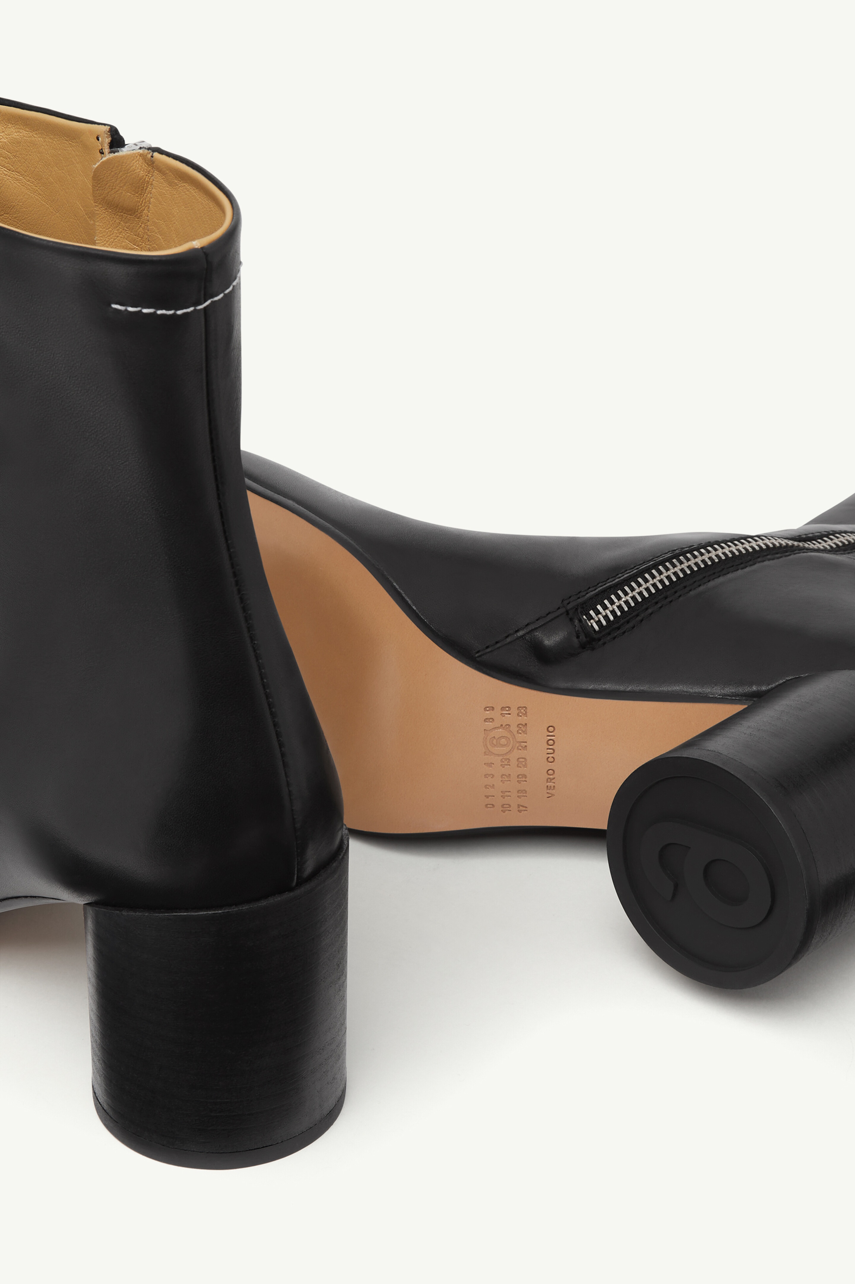 【関税込み】mm6 maison margiela Anatomic Stitch' boots MM6 Maison Margiela Stitch-out Leather Ankle Boots | REVERSIBLE