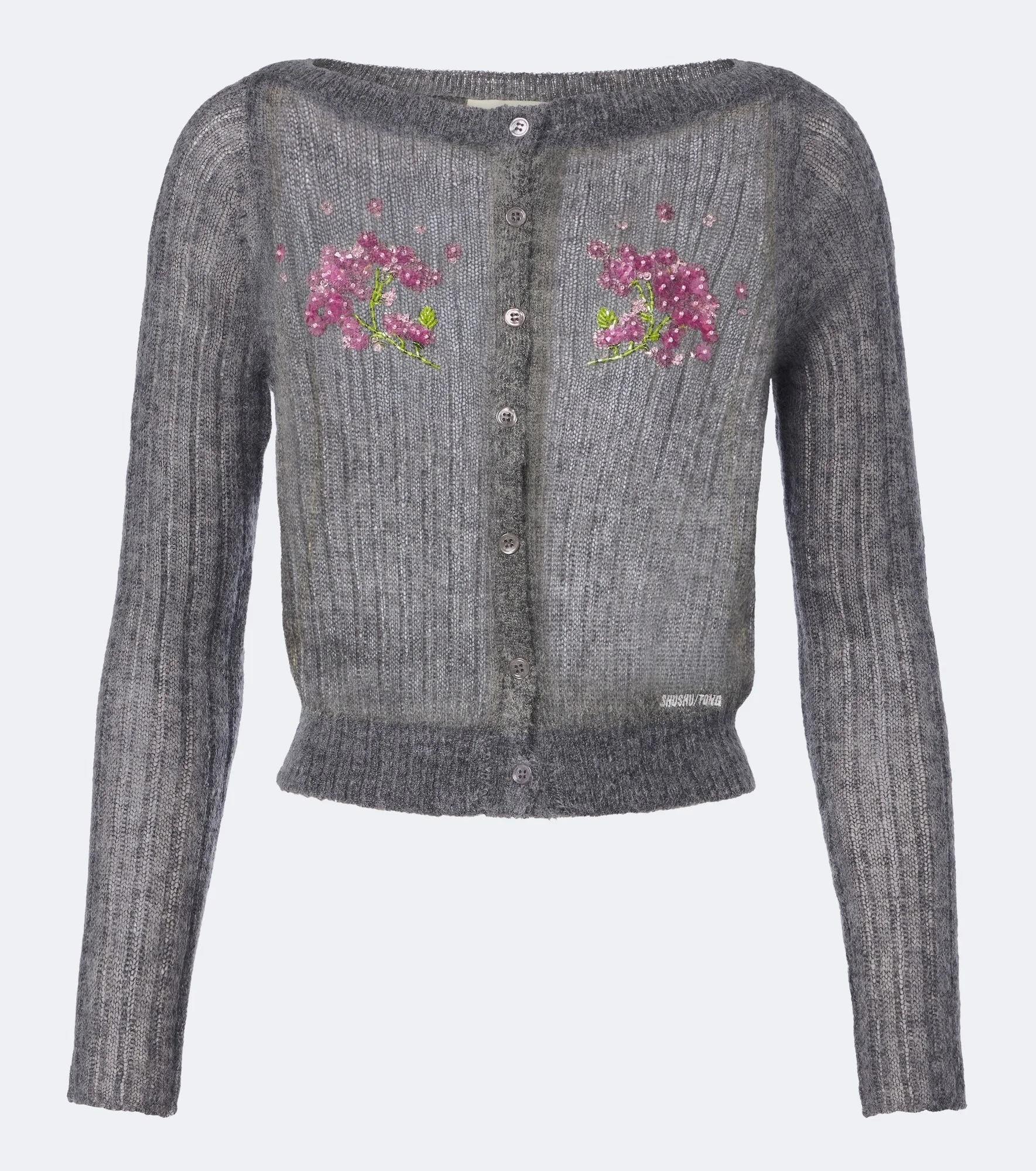 Embellished wool and mohair-blend cardigan - 1